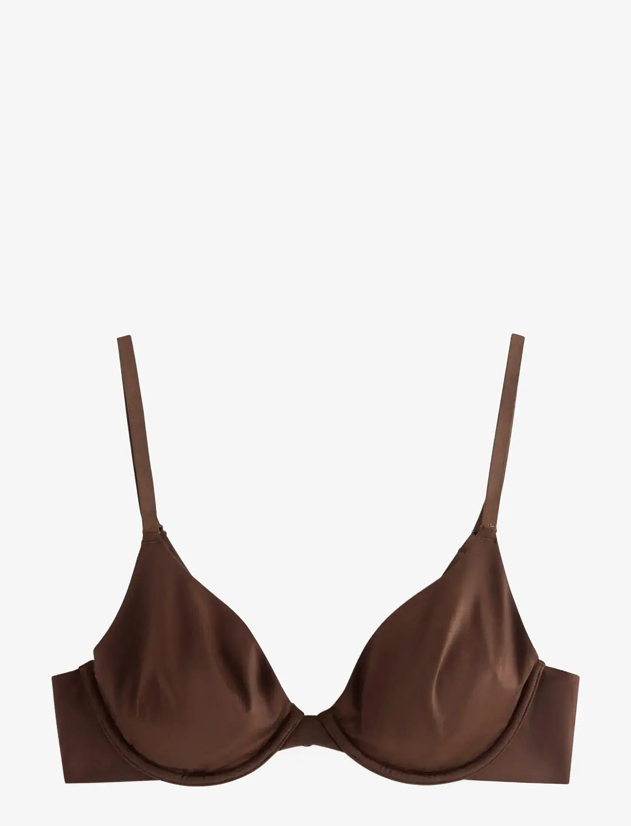 Lindex - Unpadded bra with underwire - bügel-bh - dark brown - 1