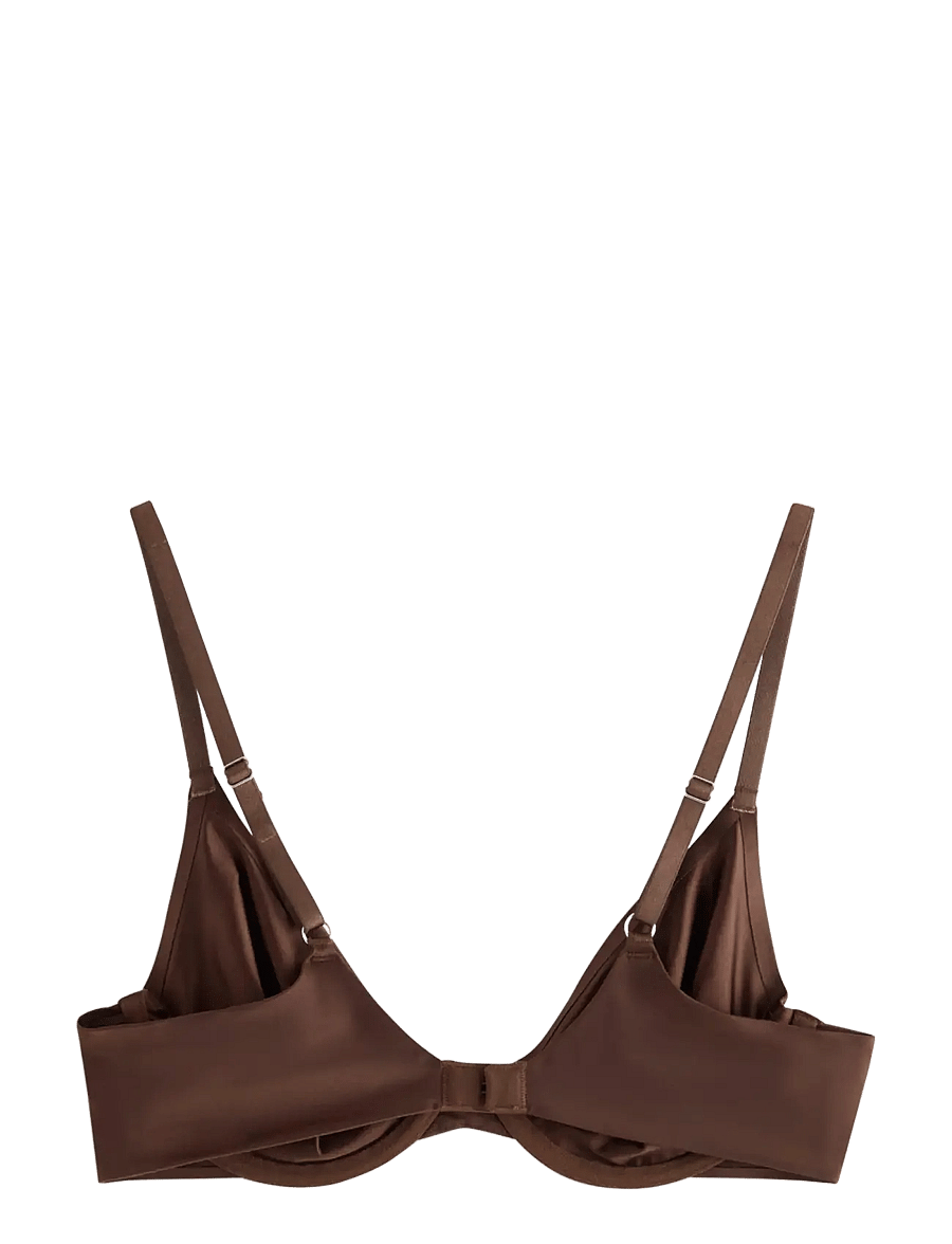 Lindex - Unpadded bra with underwire - bh:ar med bygel - dark brown - 2