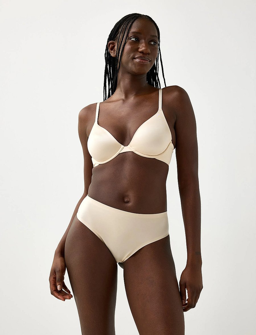 Lindex - Unpadded bra with underwire - krūšturi ar stīpiņām - light beige - 0