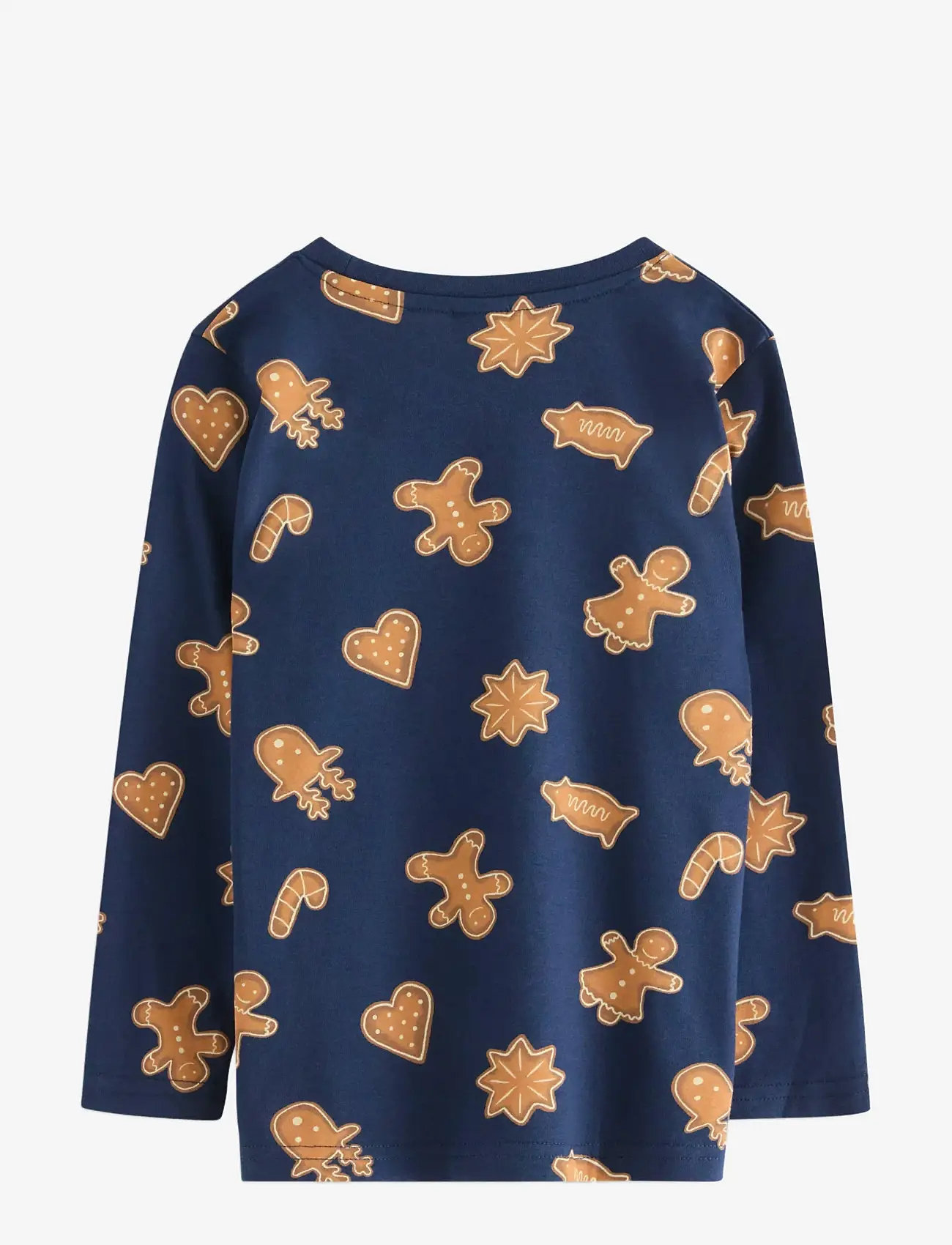 Lindex - Top LS Gingerbread cookies - long-sleeved t-shirts - dark blue - 2