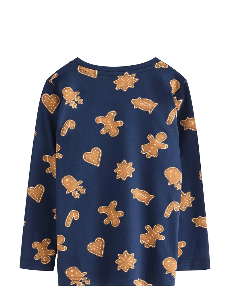 Lindex - Top LS Gingerbread cookies - langärmelig - dark blue - 2