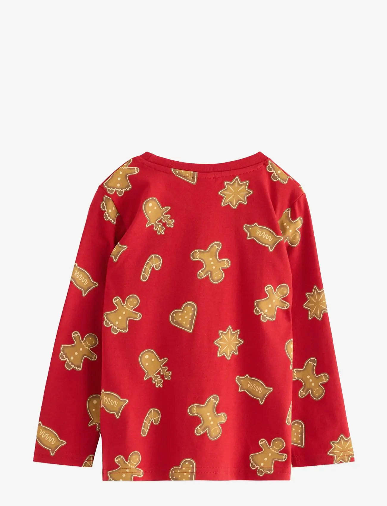 Lindex - Top LS Gingerbread cookies - langærmede t-shirts - dark red - 2