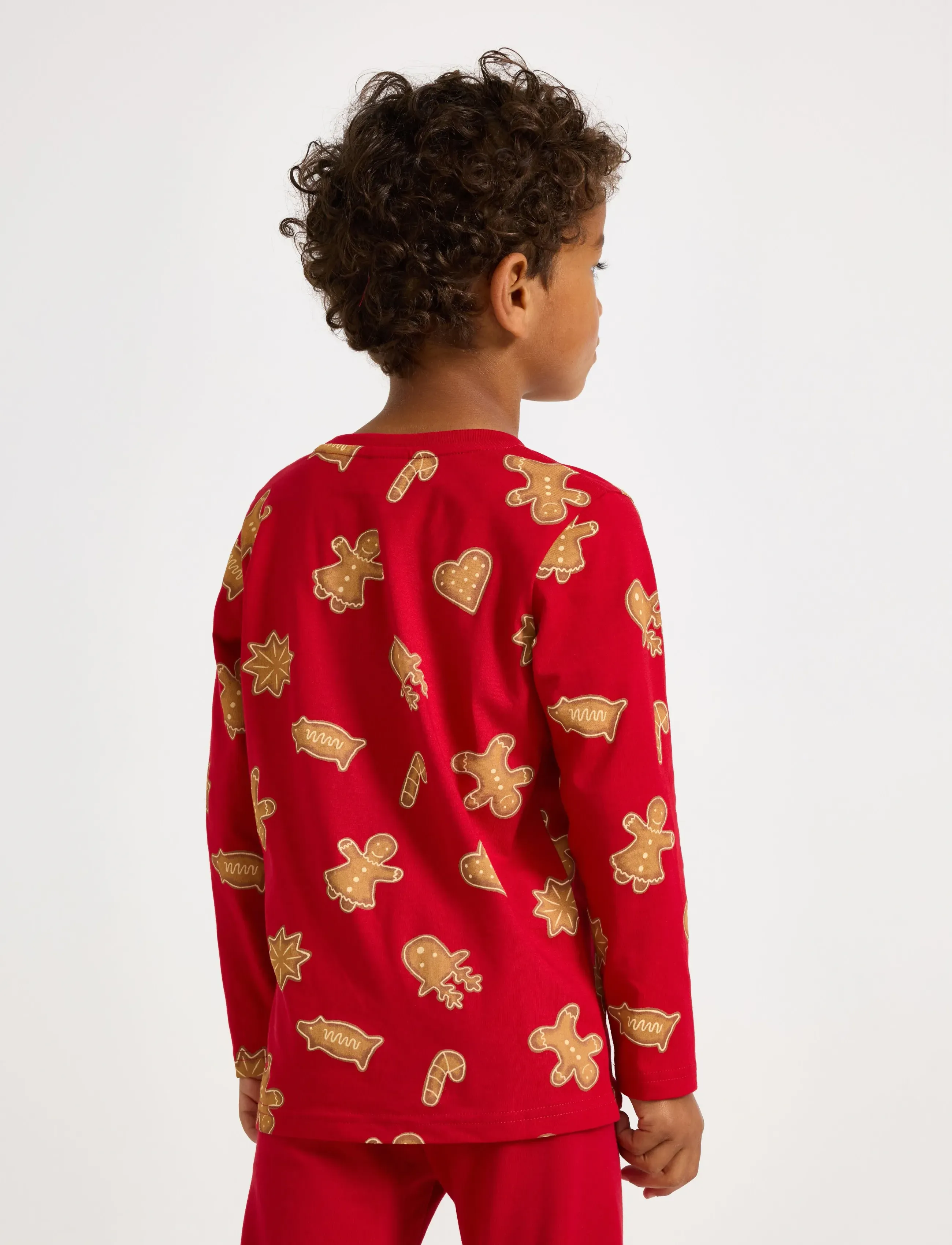 Lindex - Top LS Gingerbread cookies - pikkade varrukatega t-särgid - dark red - 3