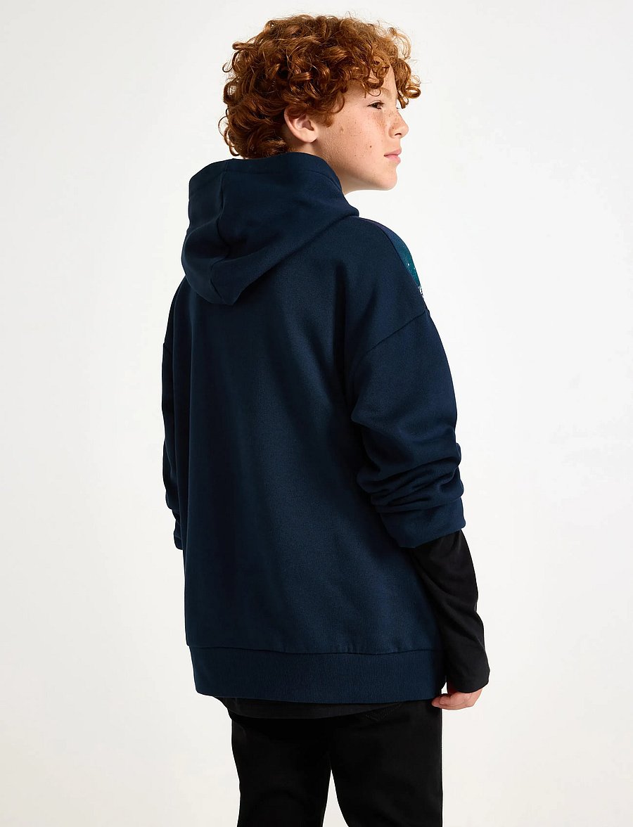 Lindex - Sweatshirt hood Christmas AI - kapuutsiga pusad - dark navy - 3