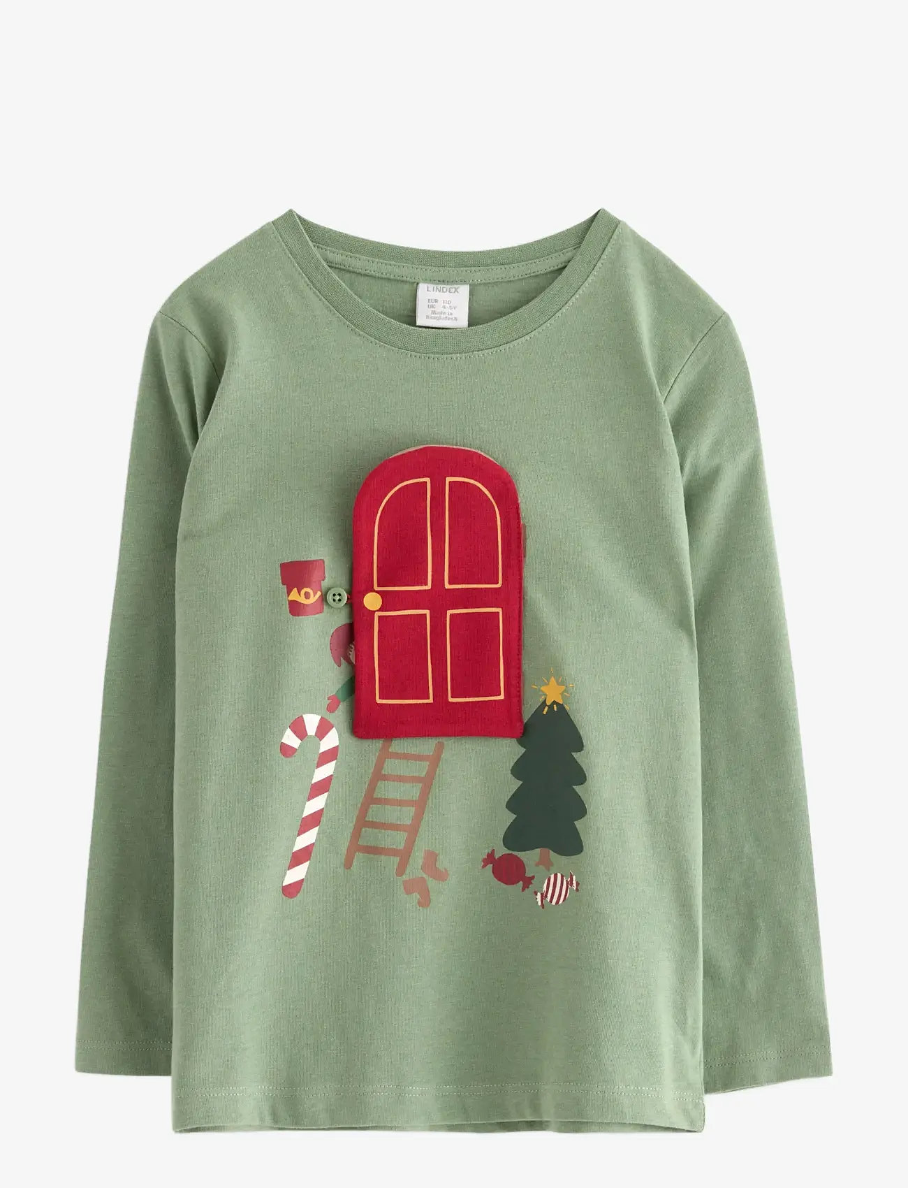 Lindex - Langærmet top - pikkade varrukatega t-särgid - light khaki - 1