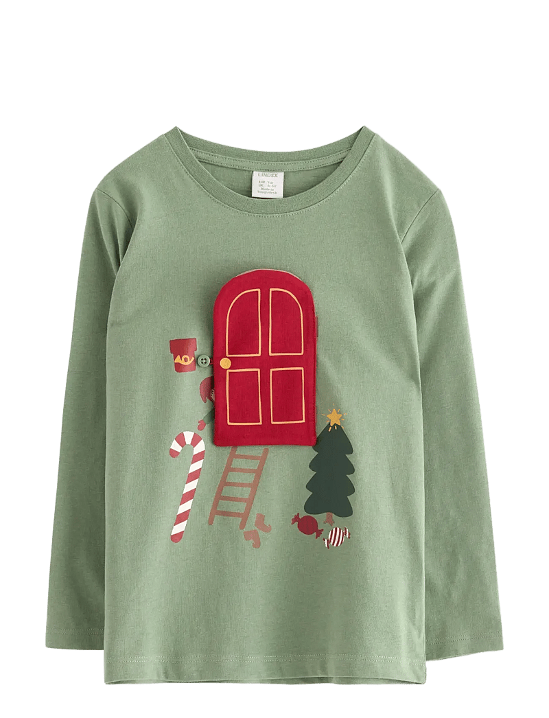 Lindex - Langærmet top - pikkade varrukatega t-särgid - light khaki - 1