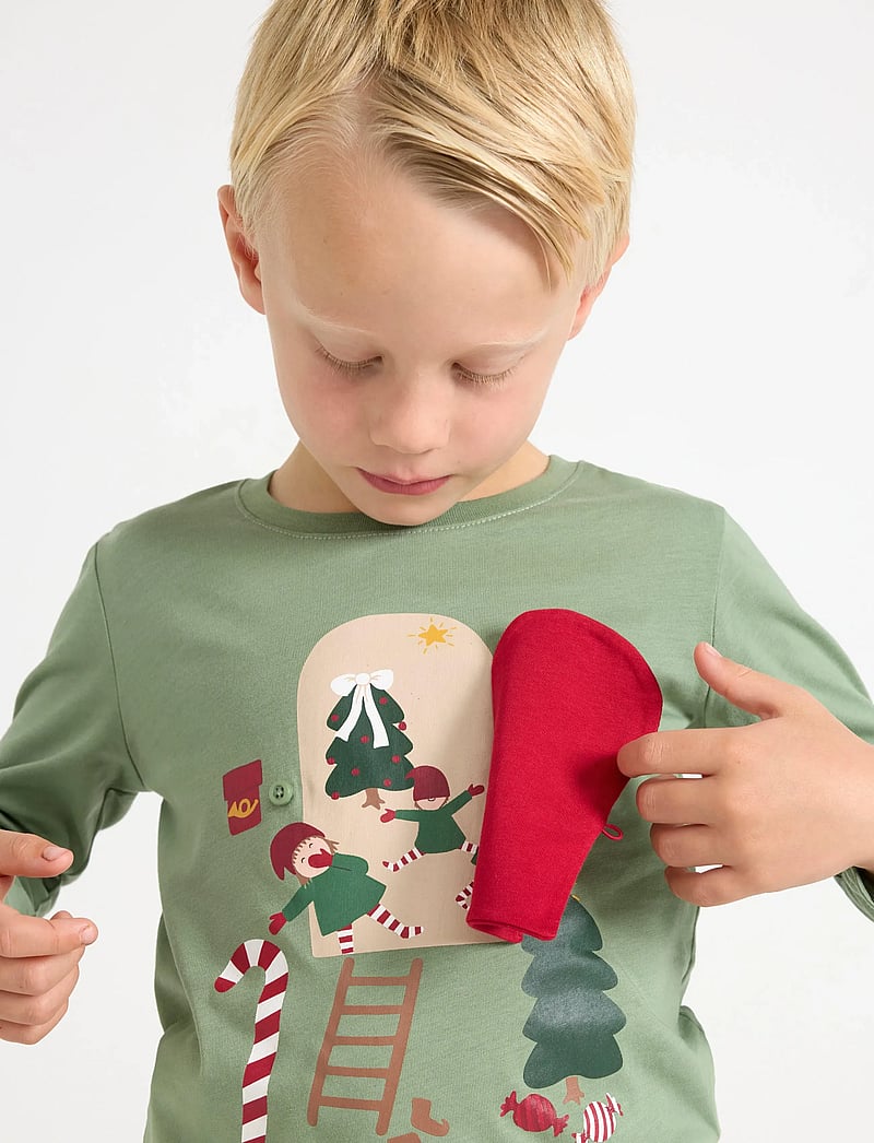 Lindex - Langærmet top - pikkade varrukatega t-särgid - light khaki - 4