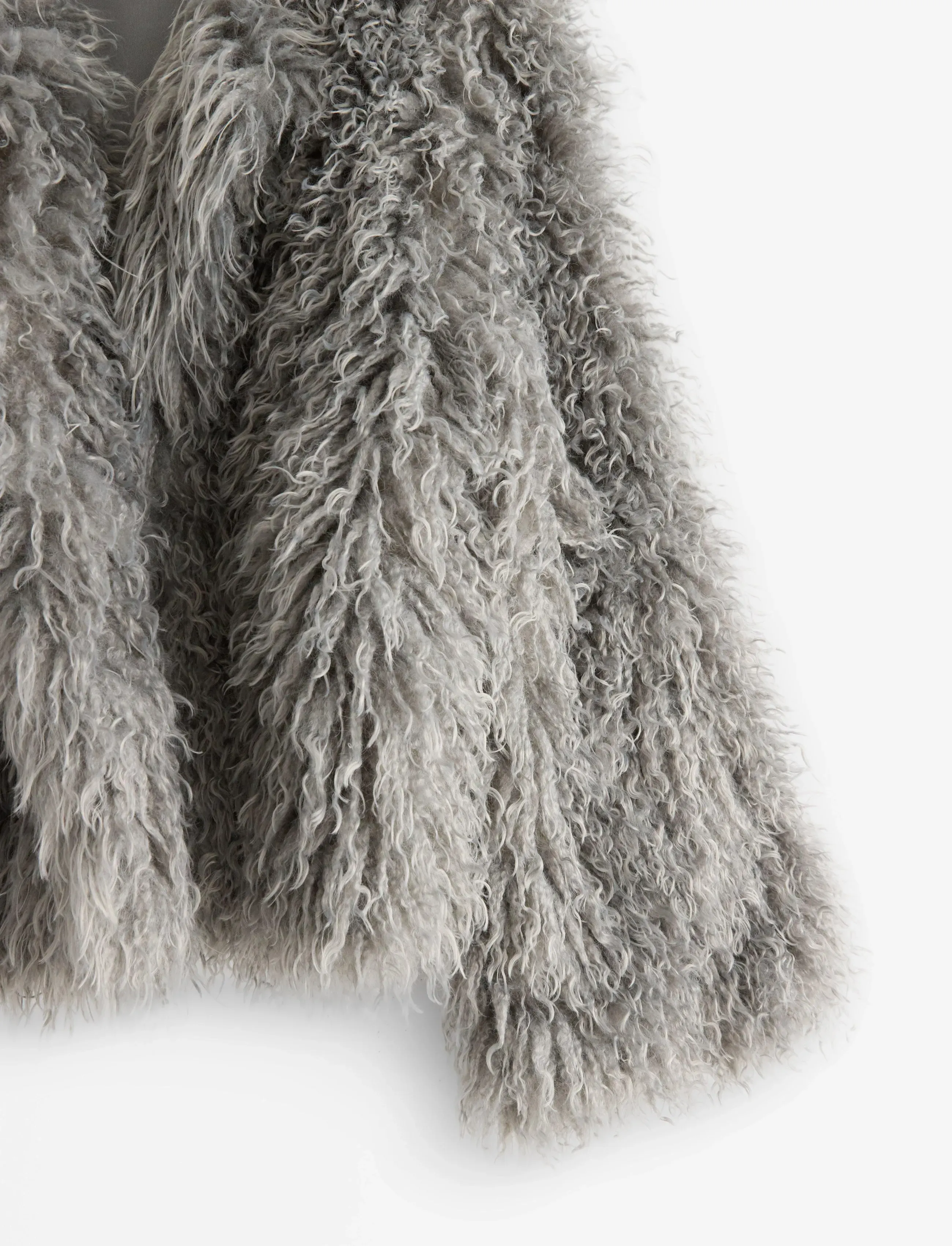 Lindex - Jacket fluffy - light dusty grey - 5