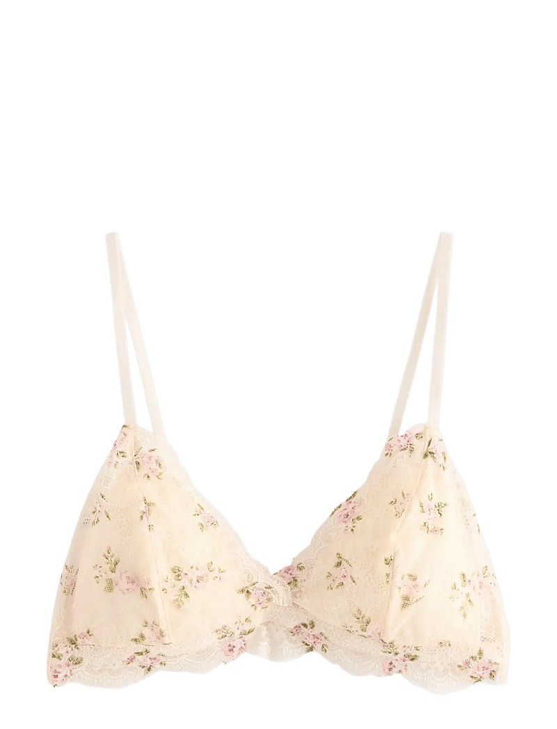 Lindex - Bra bralette Valerie aop - bralette - light pink - 1