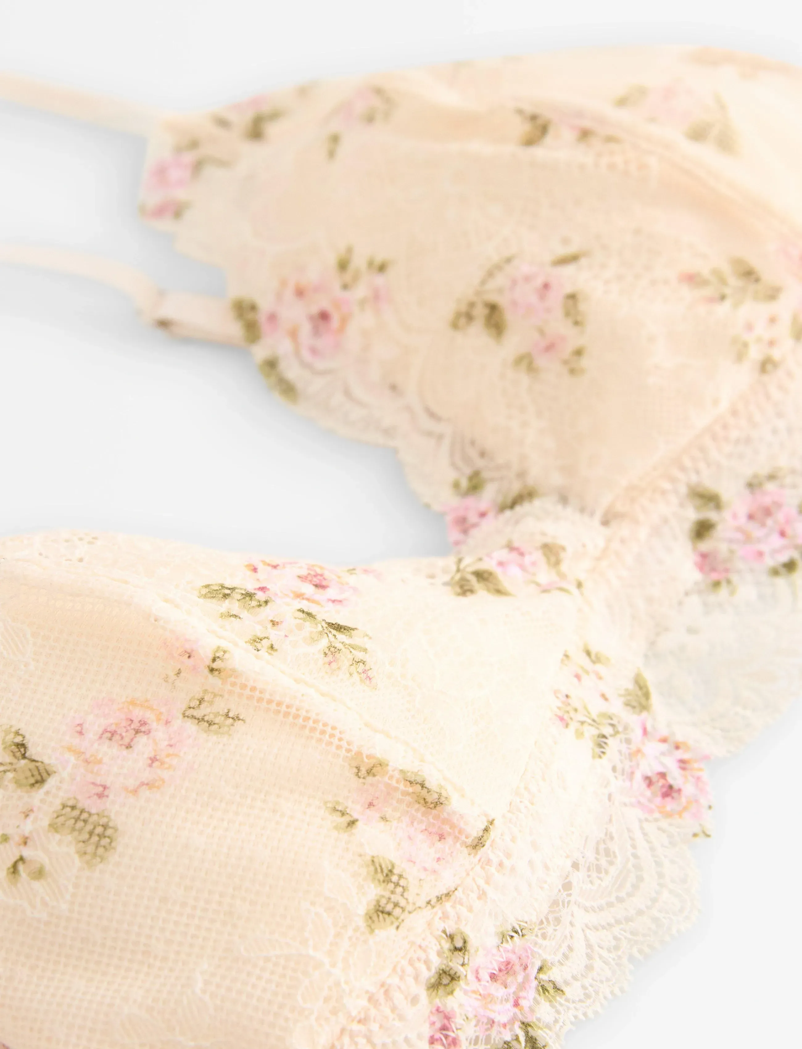 Lindex - Bra bralette Valerie aop - bralette - light pink - 5