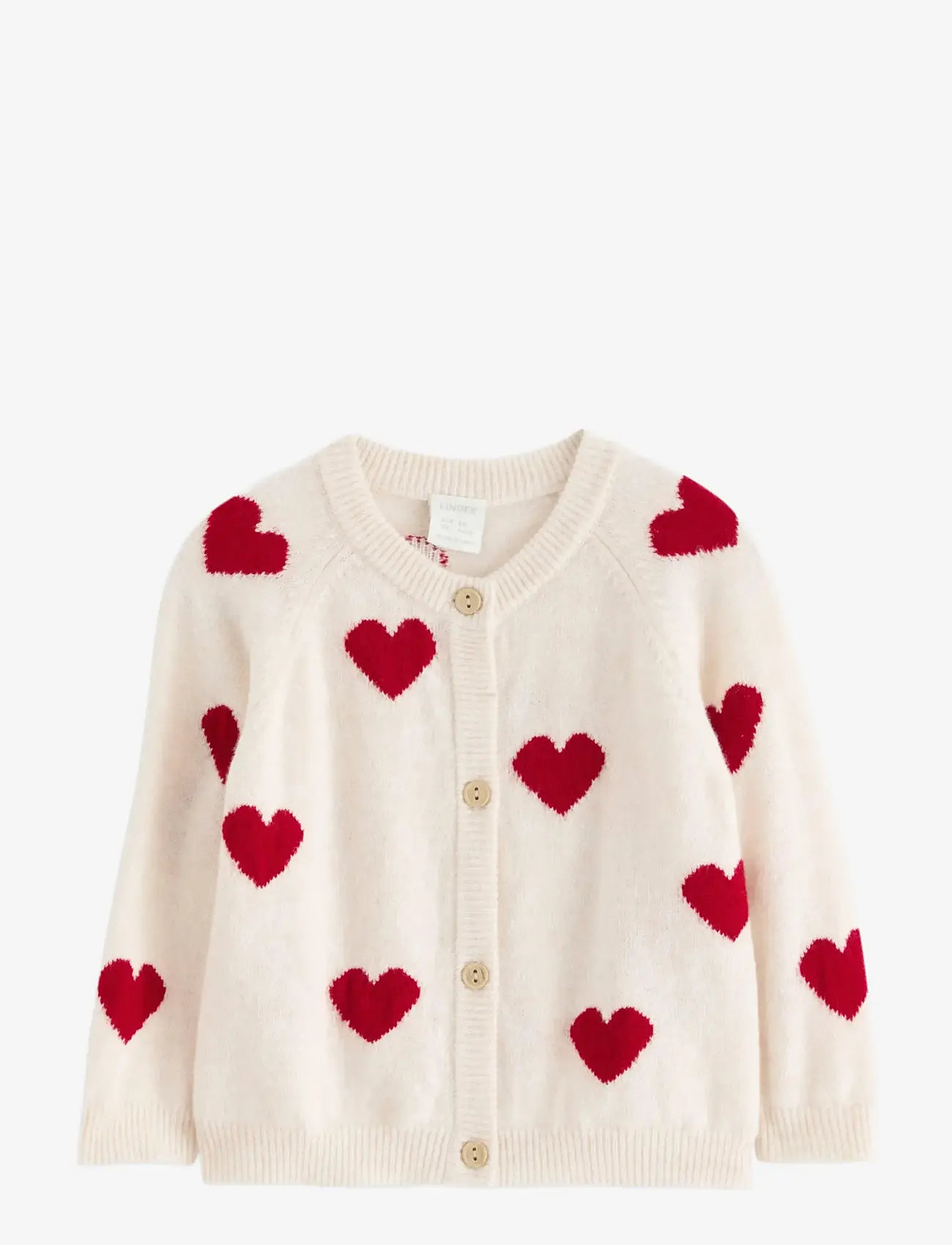 Lindex - Cardigan i merinoull - koftor - light beige melange - 0