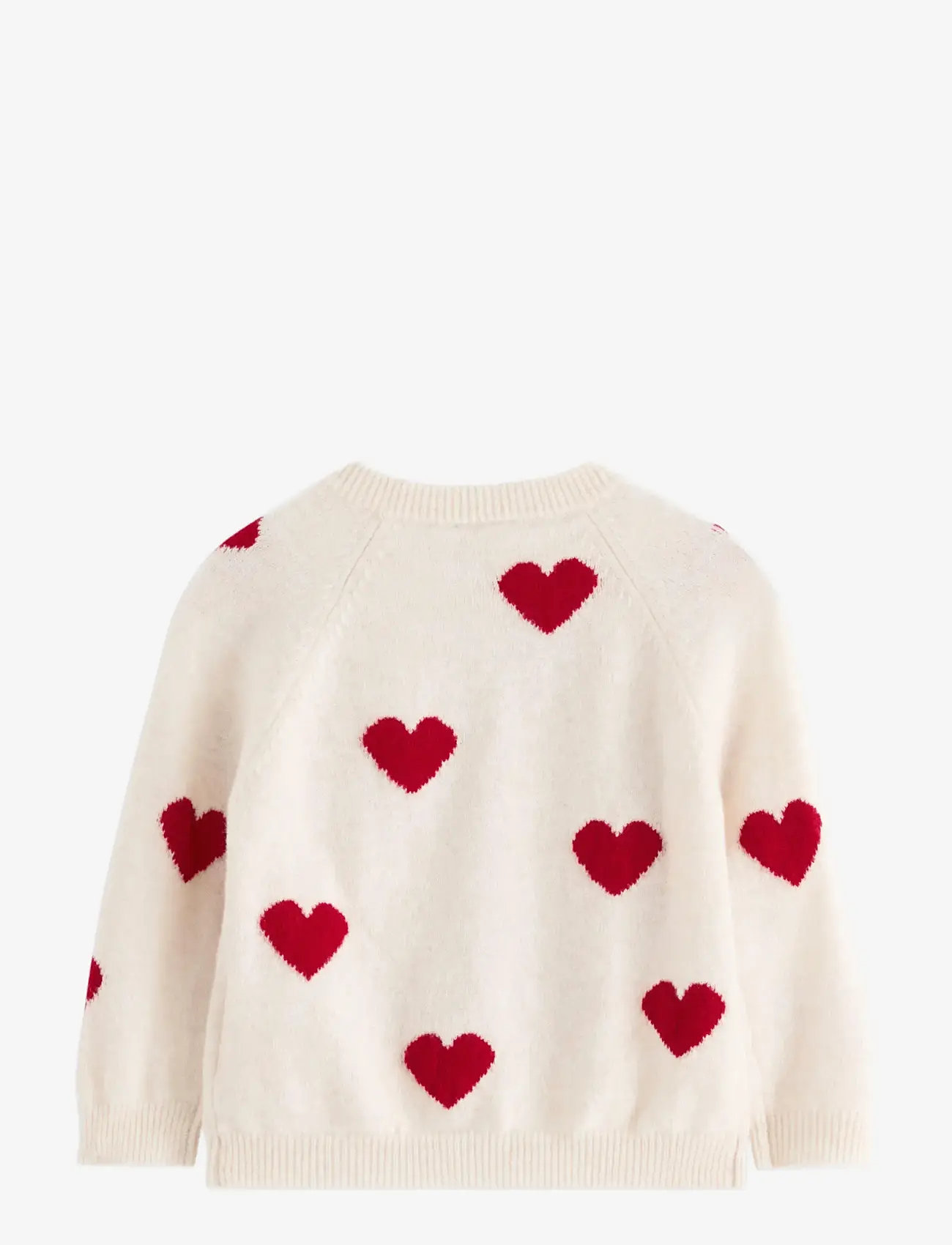 Lindex - Cardigan i merinoull - koftor - light beige melange - 1