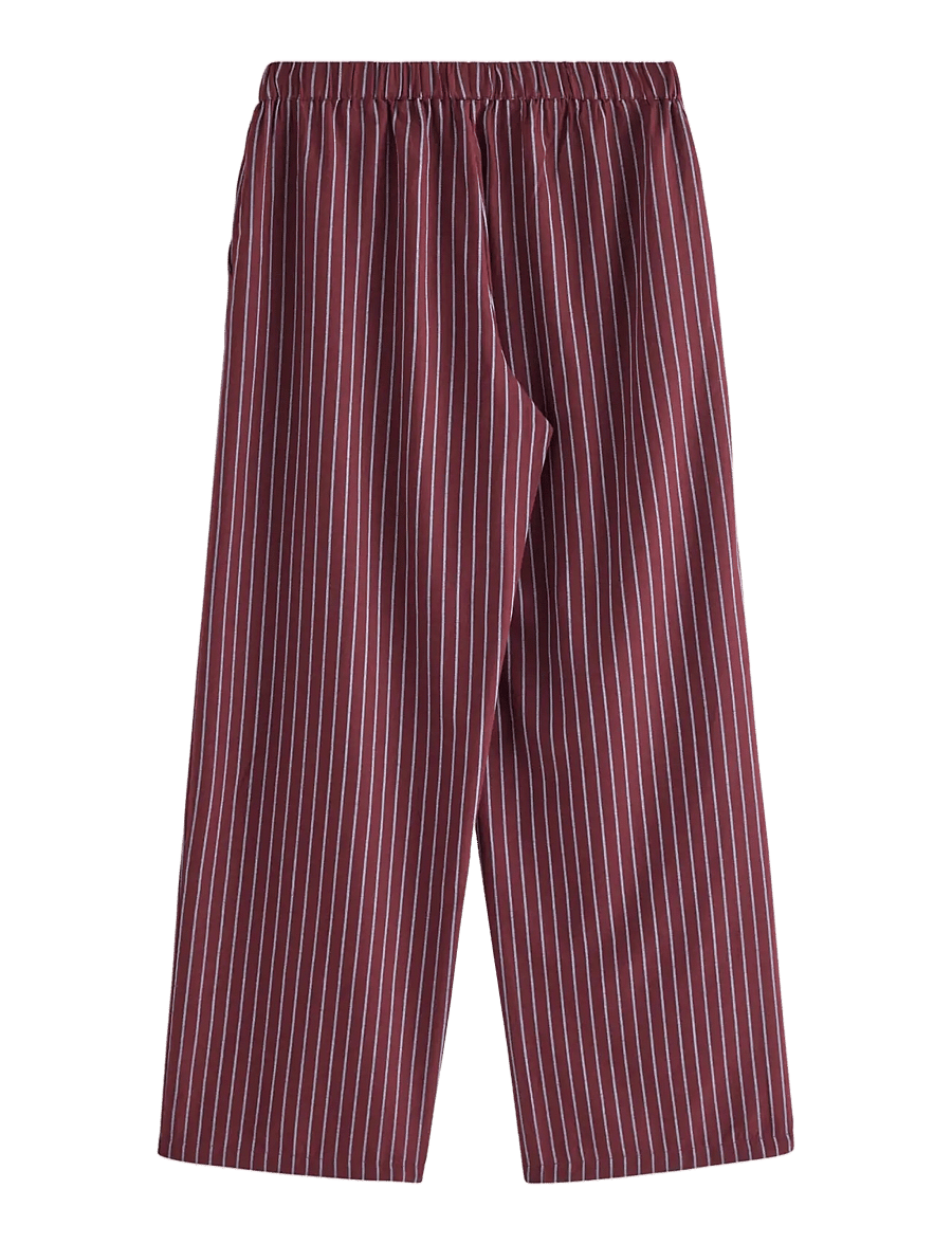 Lindex - Pyjama trousers in cotton - natbukser - dark dusty red - 2