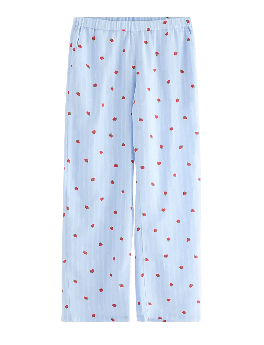 Lindex - Pyjama trousers in cotton - natbukser - light blue - 1