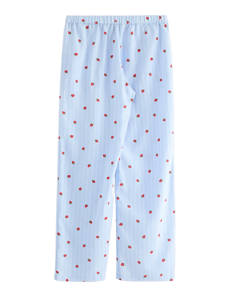 Lindex - Pyjama trousers light woven - natbukser - light blue - 2