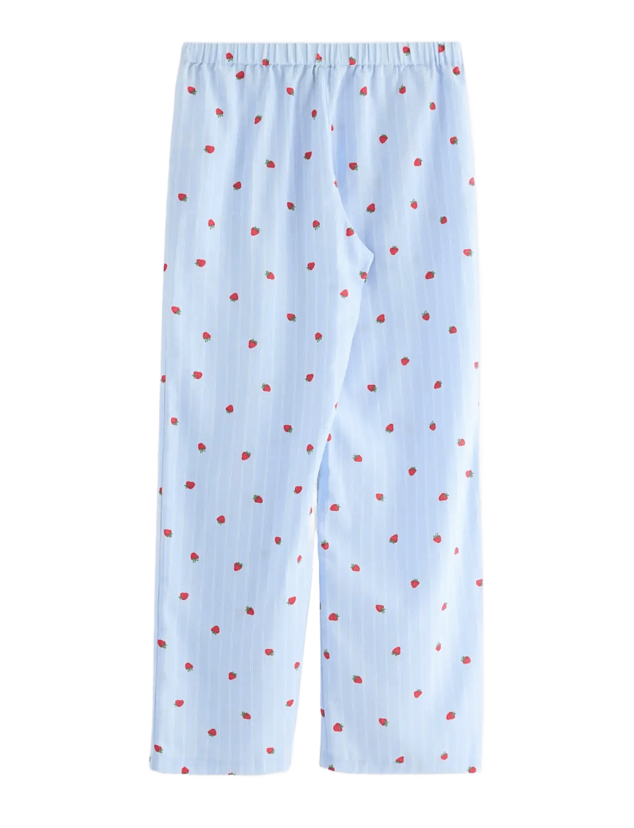 Lindex - Pyjama trousers in cotton - natbukser - light blue - 2