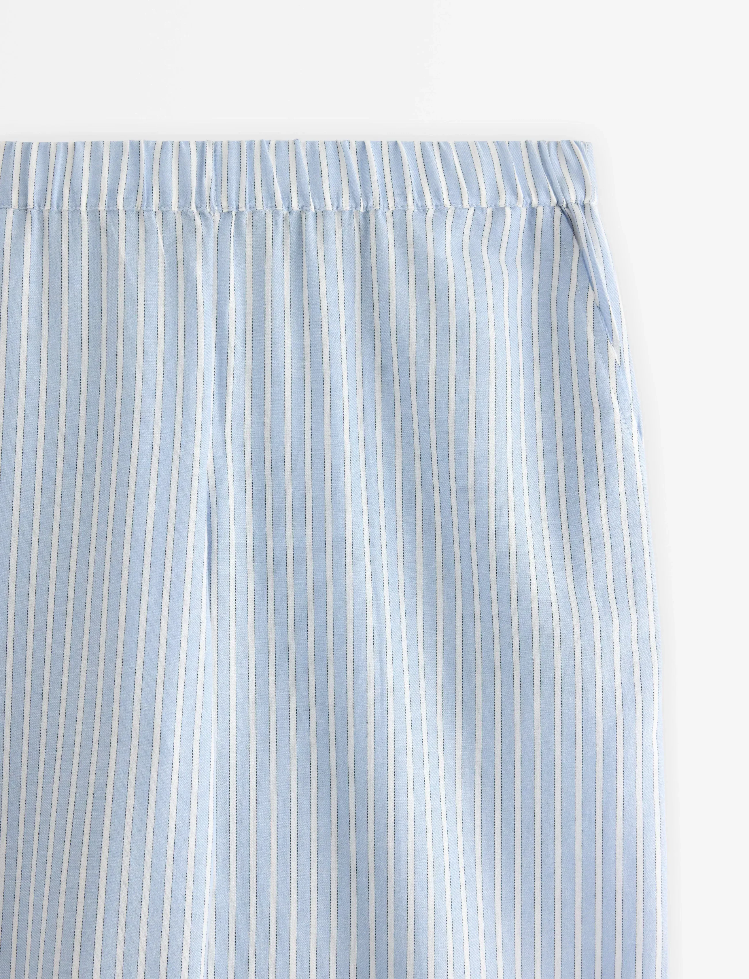 Lindex - Pyjama trousers in poplin - pyjamasbyxor - light dusty blue - 2
