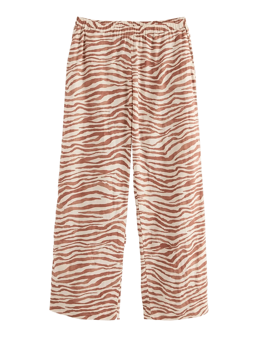 Lindex - Pyjama trousers in cotton - pyjamasbyxor - light dusty brown - 1