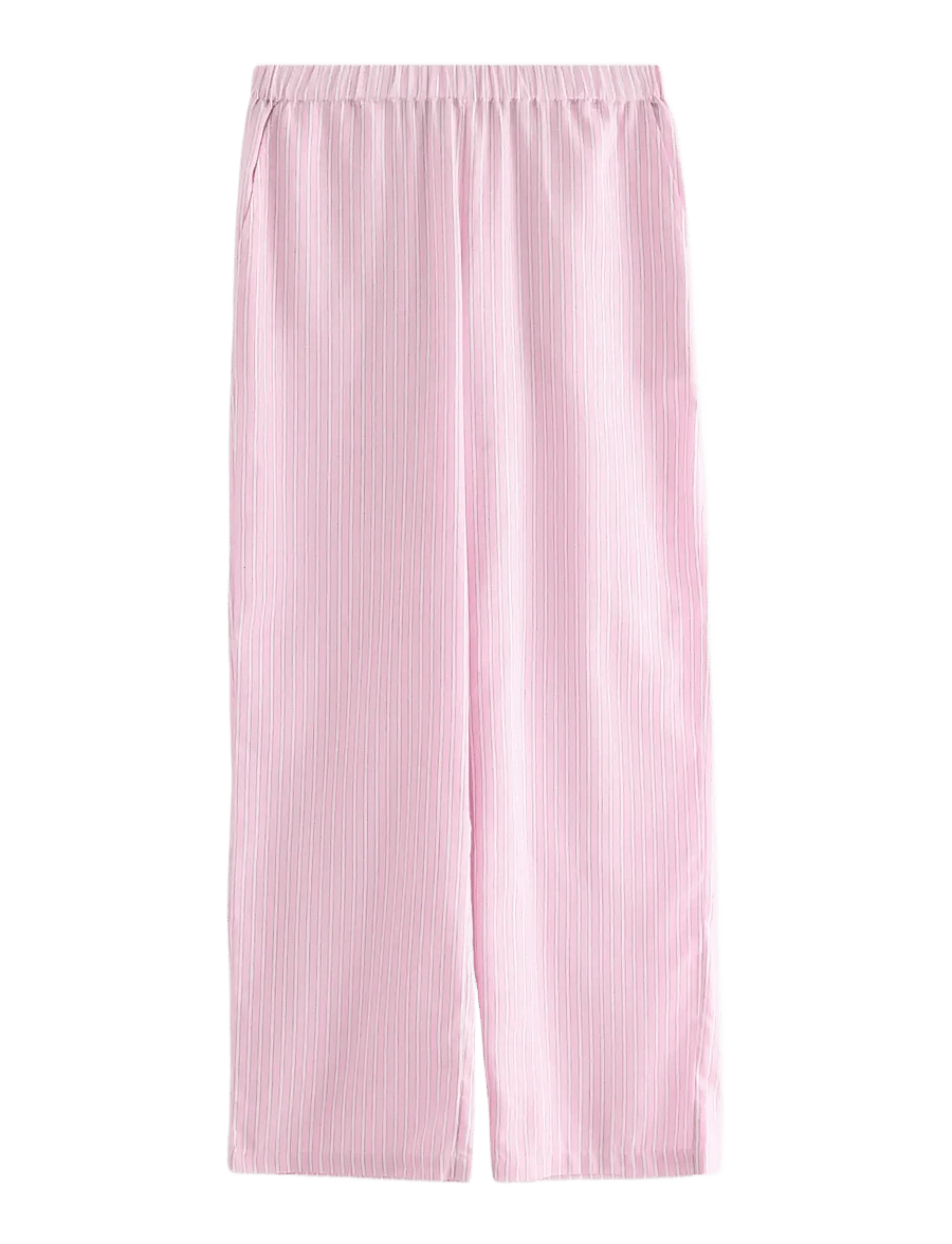 Lindex - Pyjama trousers in cotton - pyjamasbyxor - light pink - 1
