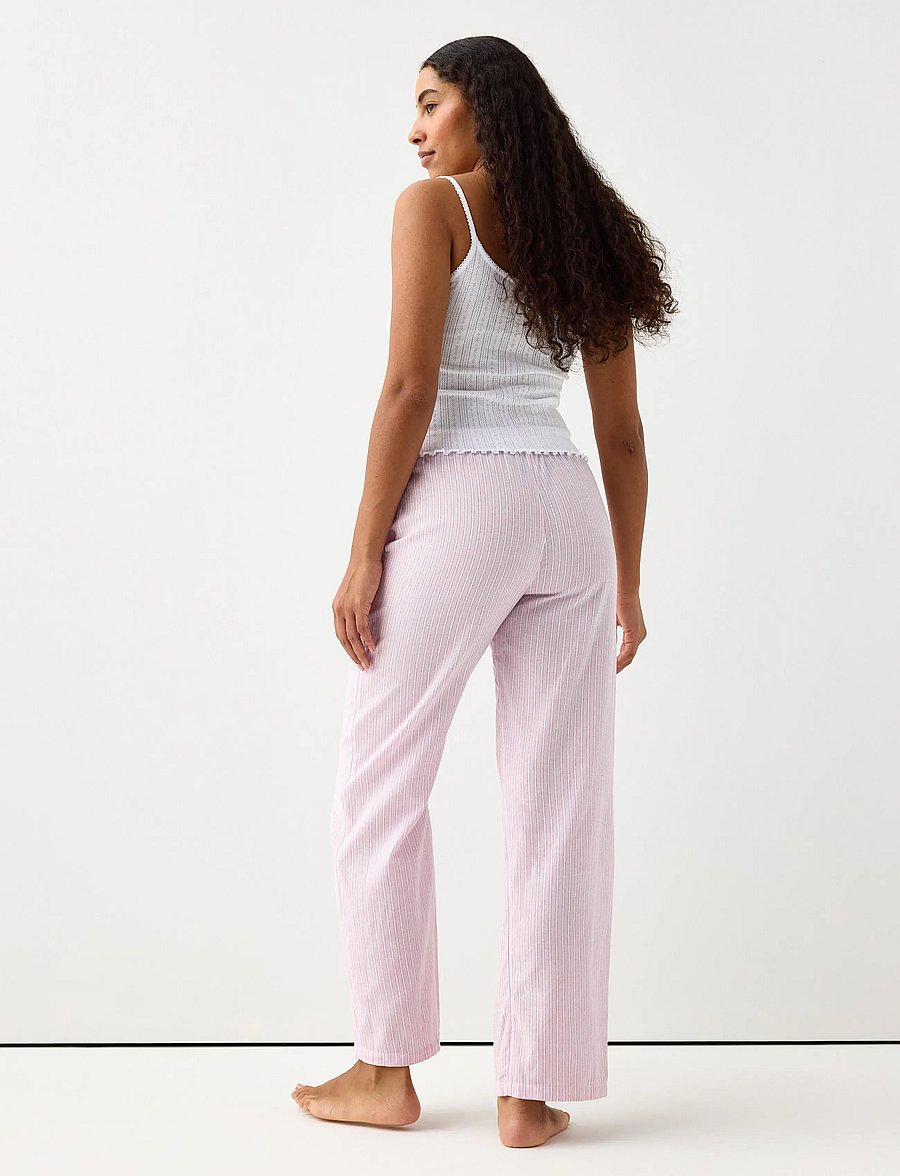 Lindex - Pyjama trousers in cotton - pyjamasbyxor - light pink - 3