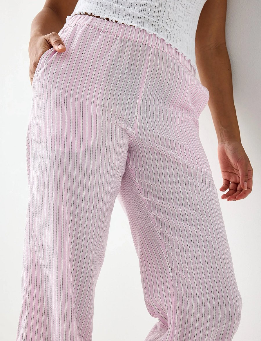 Lindex - Pyjama trousers in cotton - pyjamasbyxor - light pink - 4
