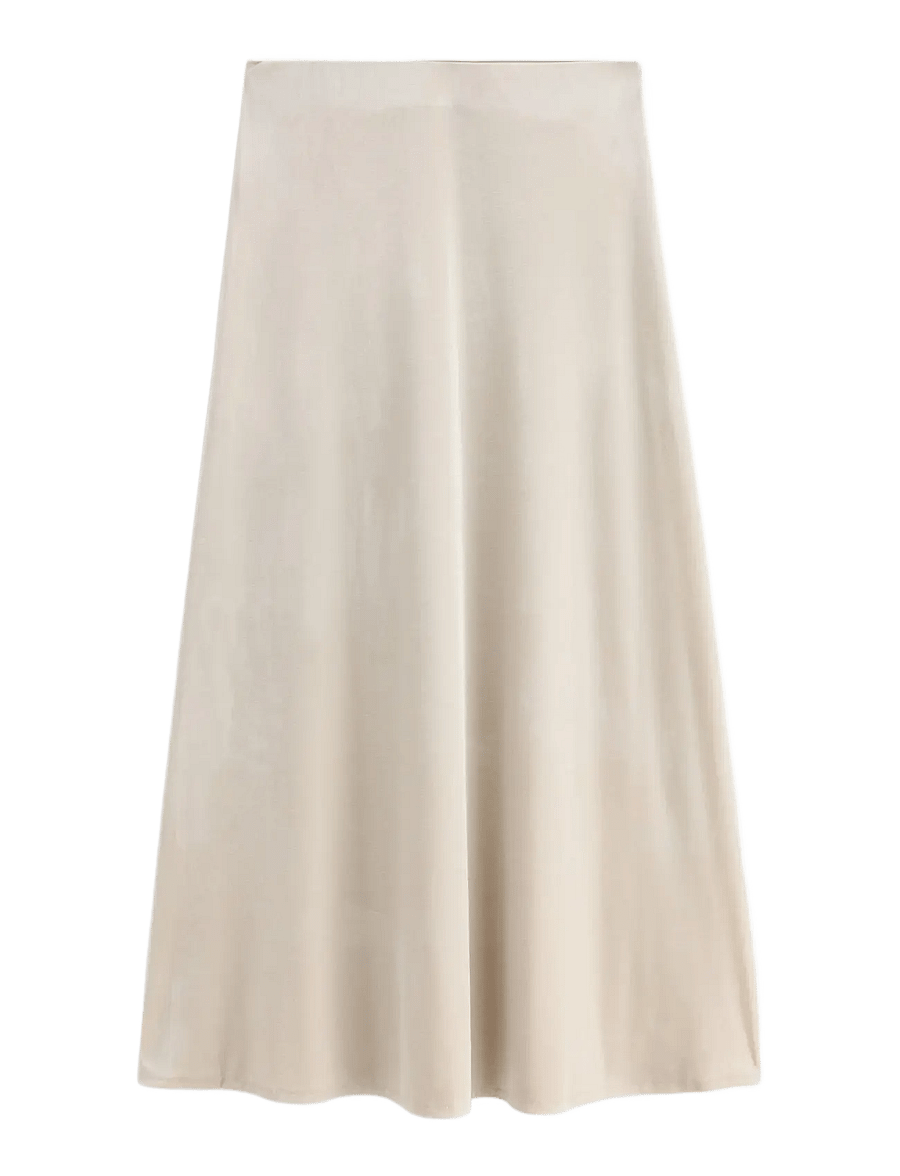 Lindex - Maxi nederdel i velour - maxi skirts - light beige - 2