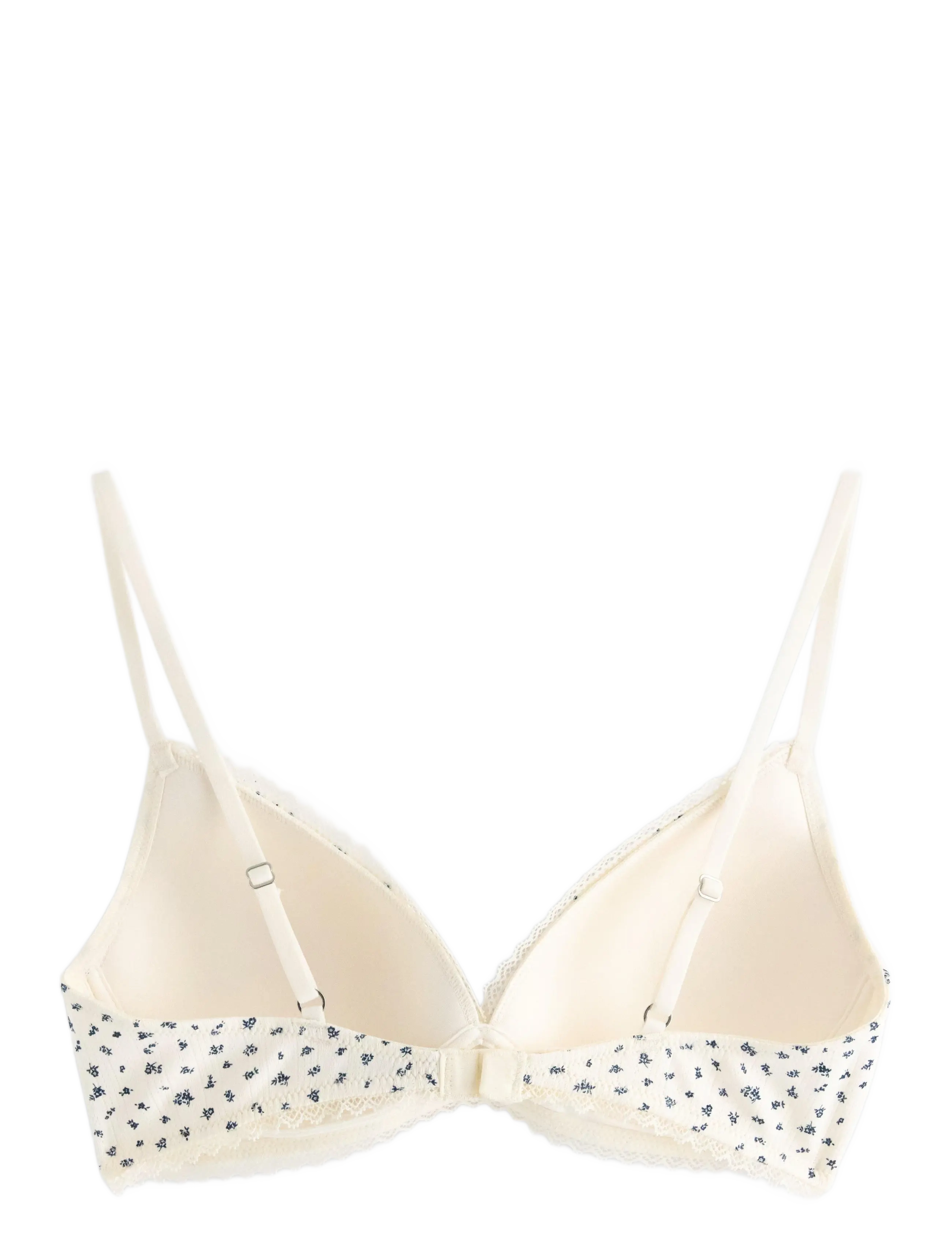 Lindex - Bra Petite cotton pointelle - push up bras - light white - 2