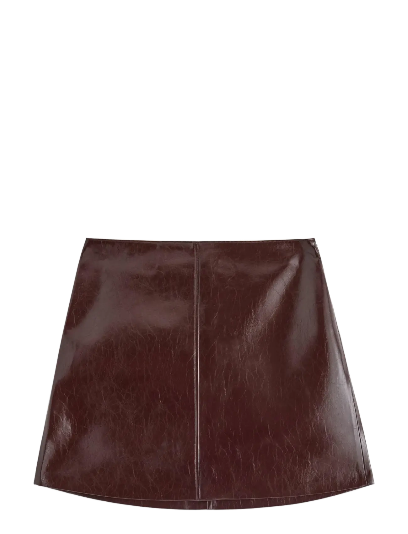 Lindex - Skirt Celia PU - miniseelikud - dark red - 1
