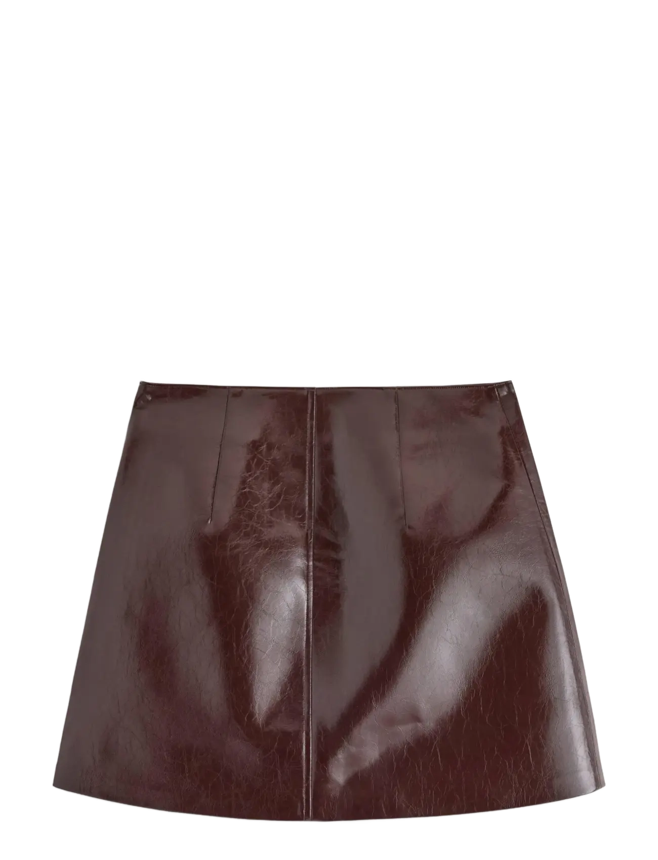 Lindex - Skirt Celia PU - najniższe ceny - dark red - 2