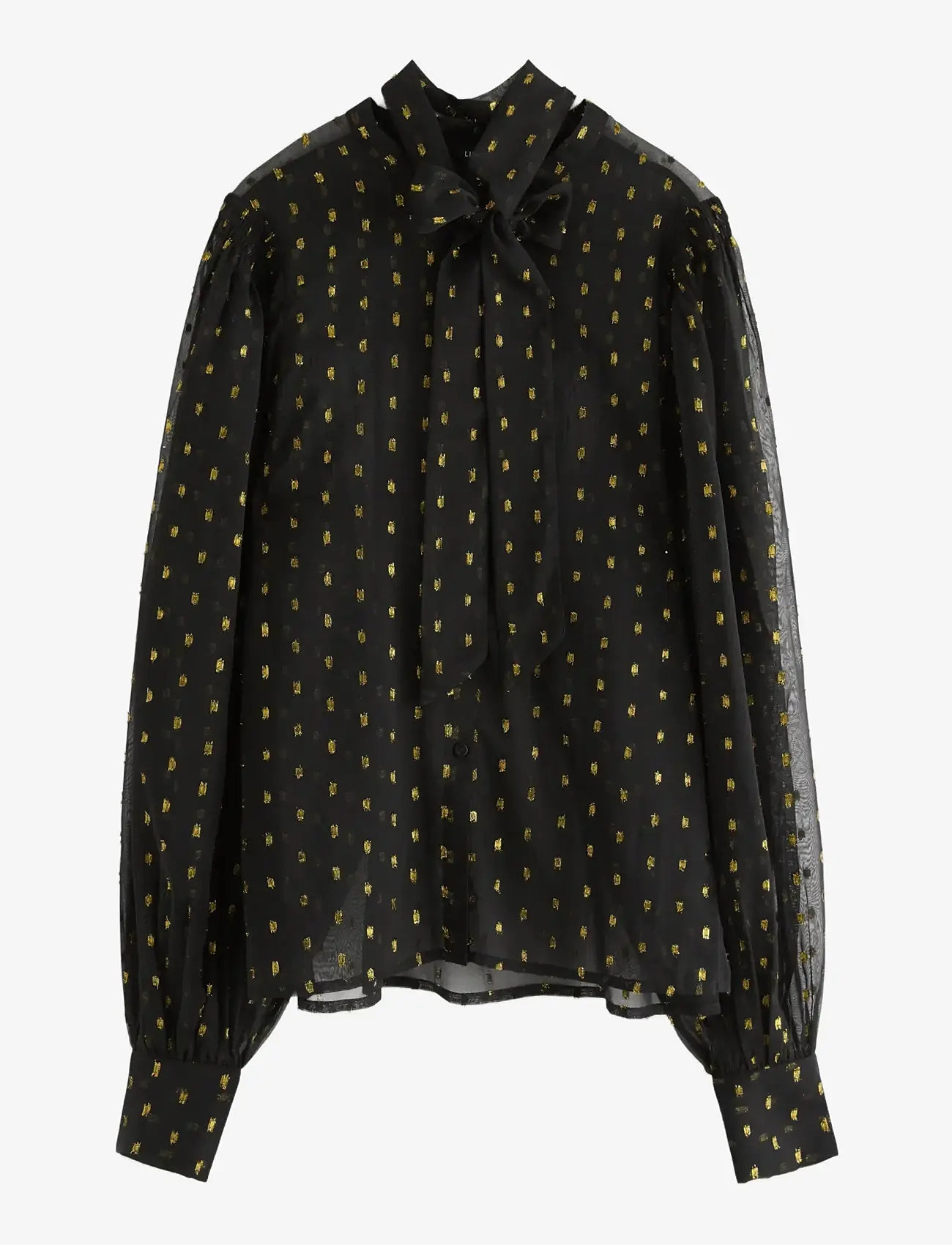 Lindex - Blouse Dorothea - langærmede bluser - black - 1