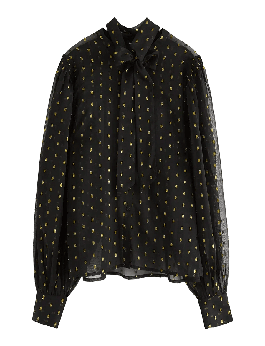 Lindex - Blouse Dorothea - langärmelige blusen - black - 1