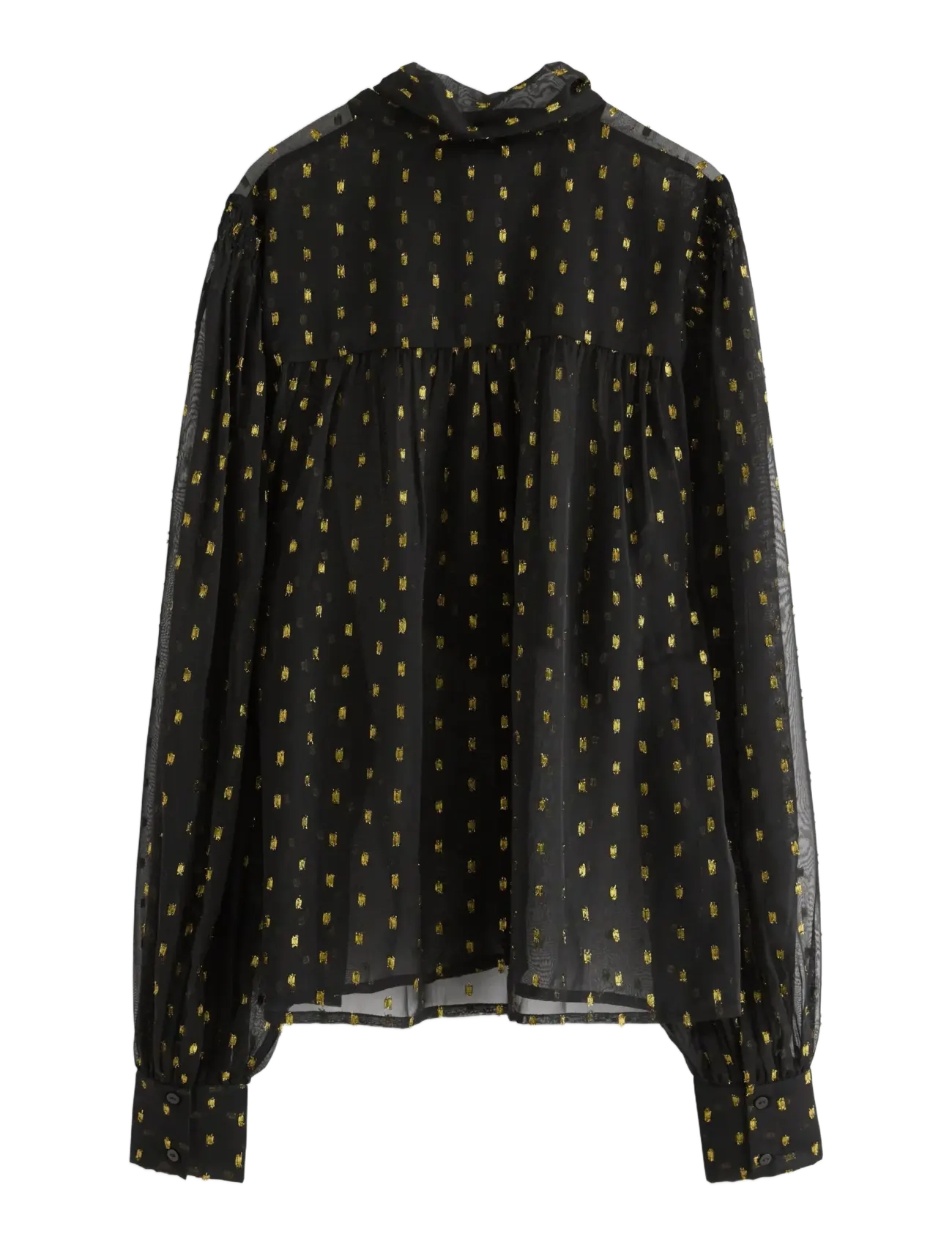 Lindex - Blouse Dorothea - long-sleeved blouses - black - 2