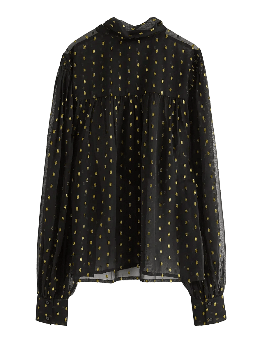 Lindex - Blouse Dorothea - langärmelige blusen - black - 2