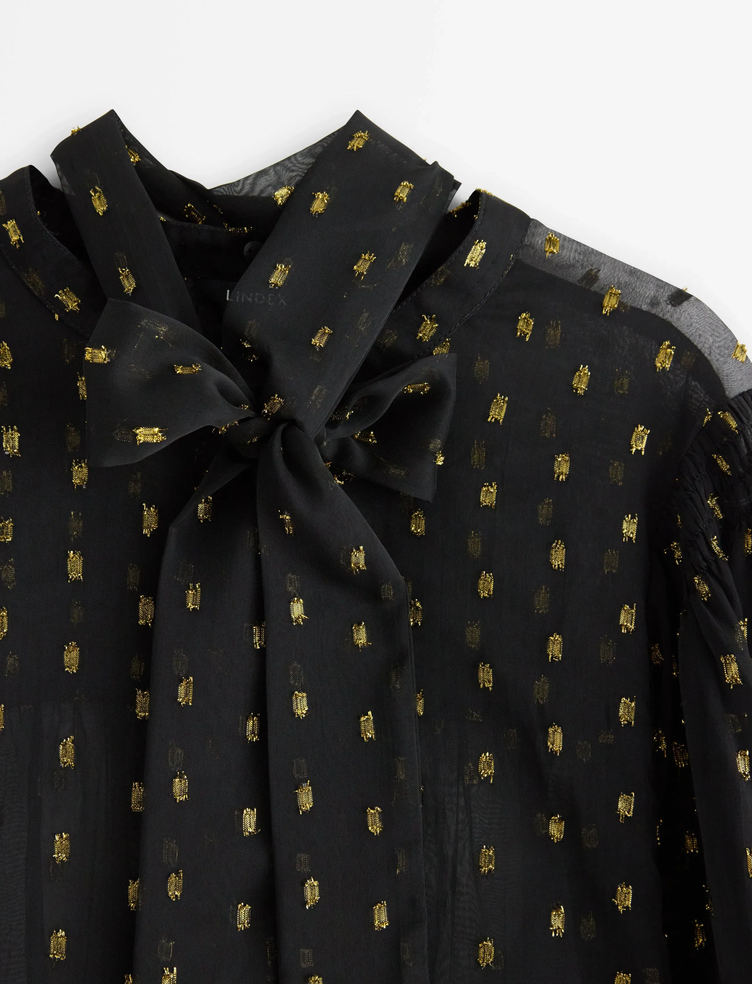 Lindex - Blouse Dorothea - long-sleeved blouses - black - 5