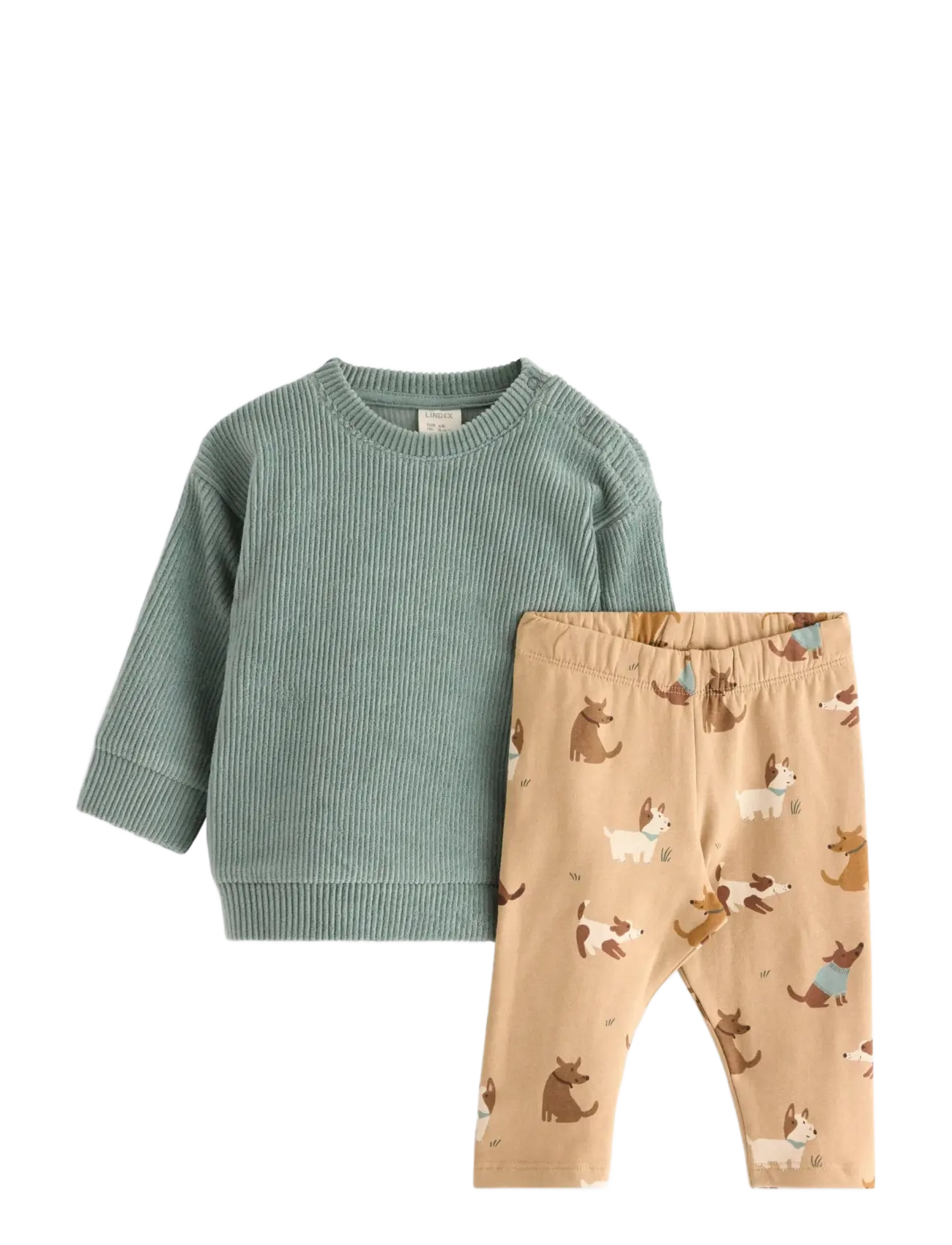 Set sweater leggings velour ao - LIGHT DUSTY GREEN