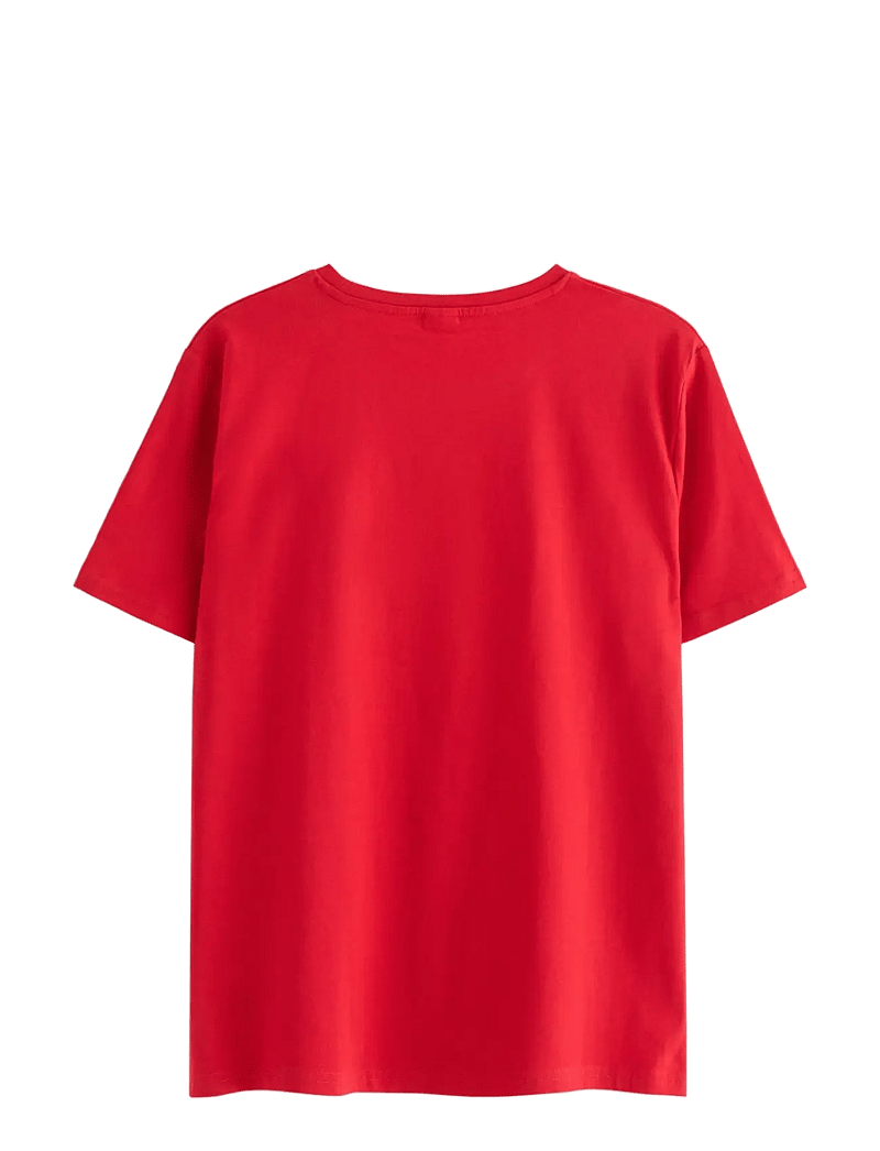 Lindex - T shirt Christmas print - kortærmede t-shirts - red - 2
