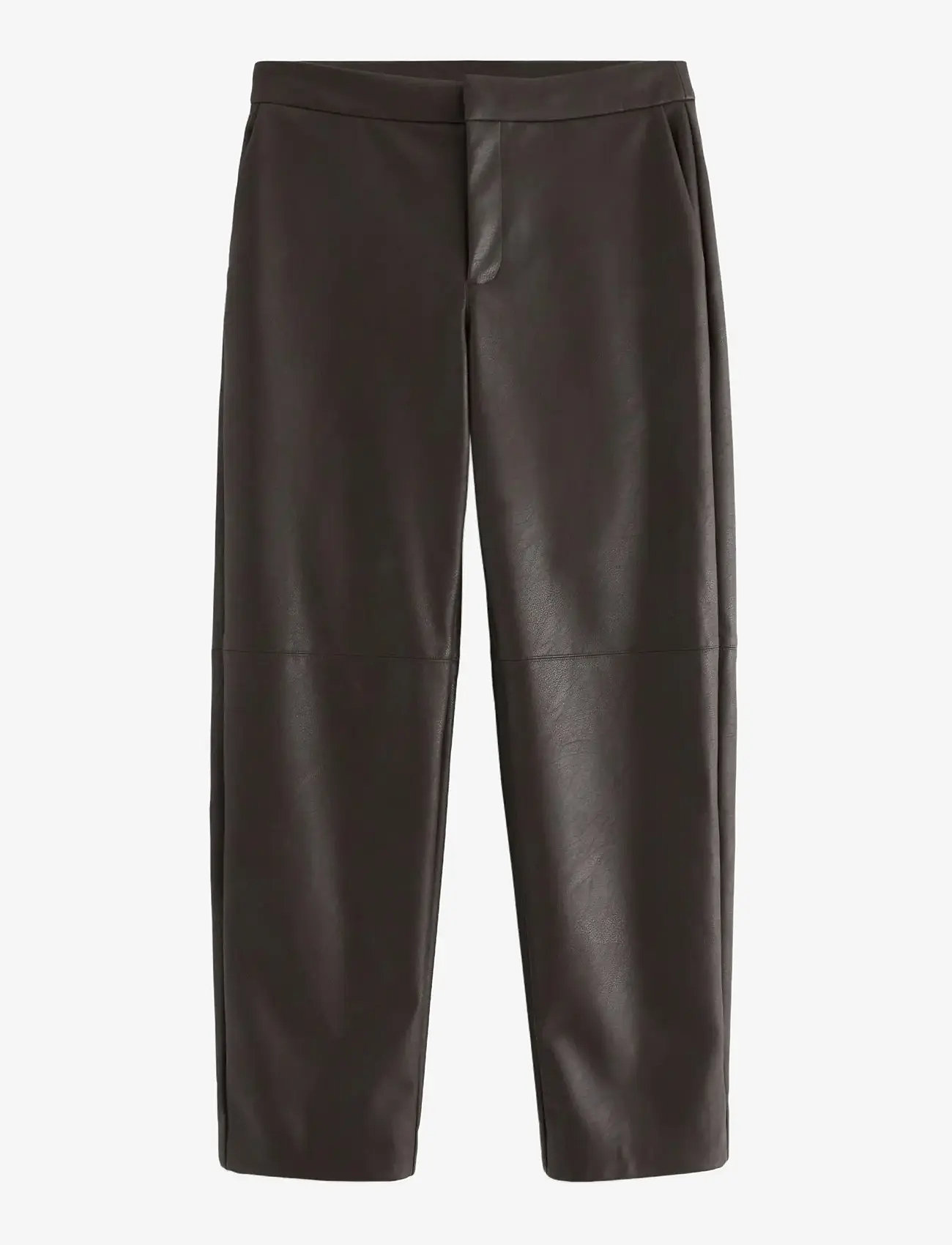 Lindex - Trousers Beth PU - leather trousers - dark brown - 0