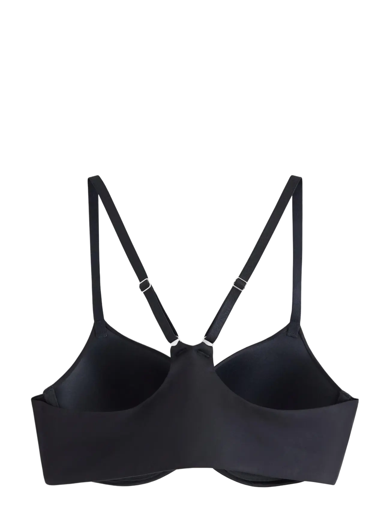 Lindex - Lilja t-shirt bra with front closure - t-särkide rinnahoidjad - black - 2