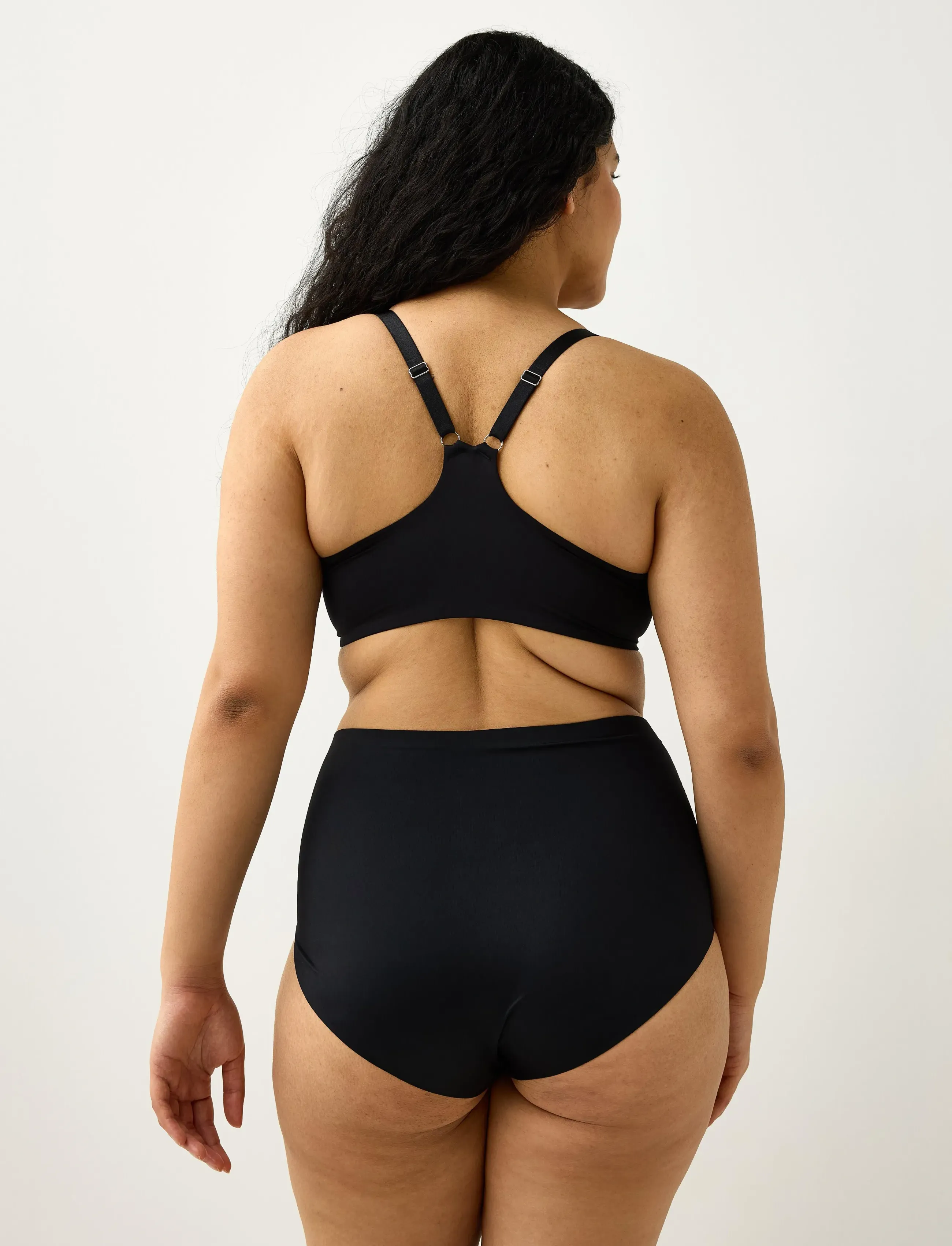 Lindex - Lilja t-shirt bra with front closure - t-särkide rinnahoidjad - black - 3