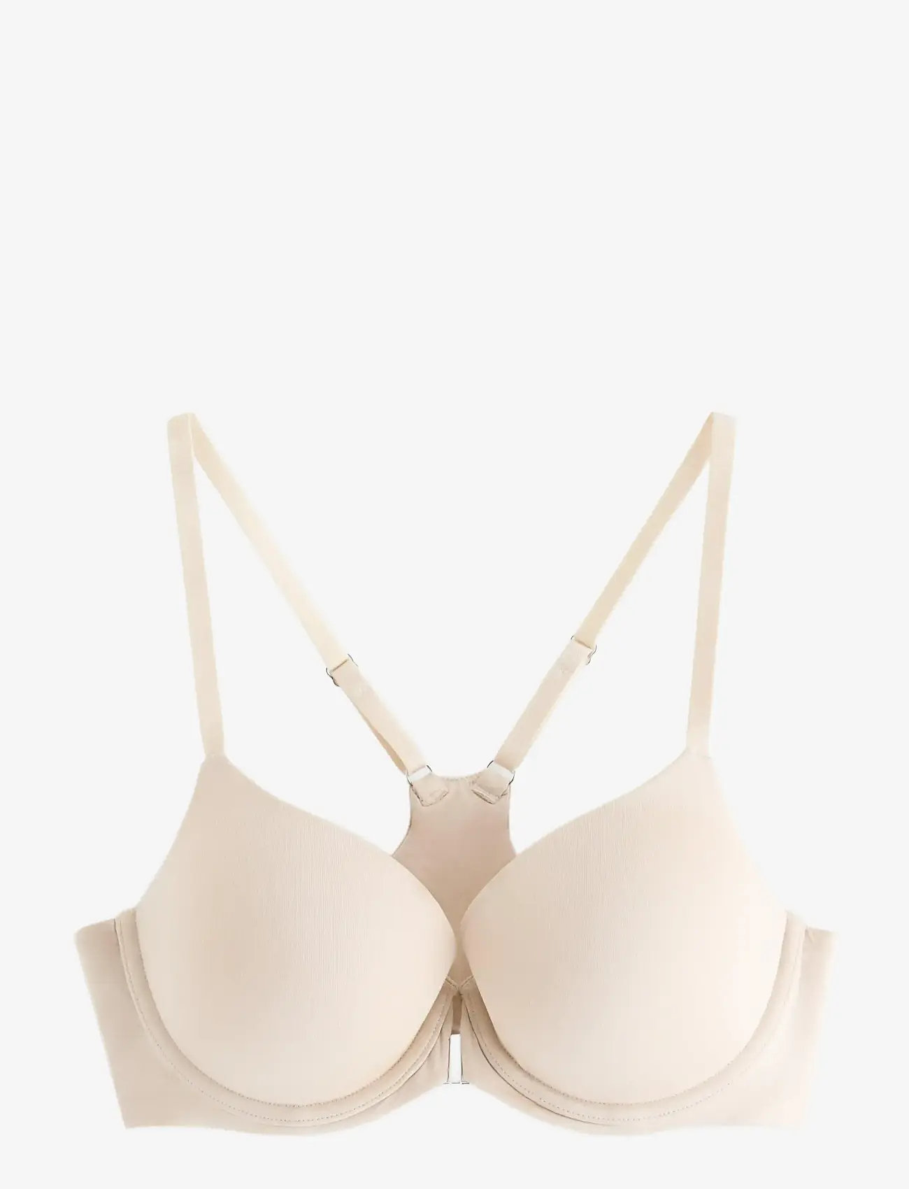 Lindex - Lilja t-shirt bra with front closure - t-särkide rinnahoidjad - light beige - 1