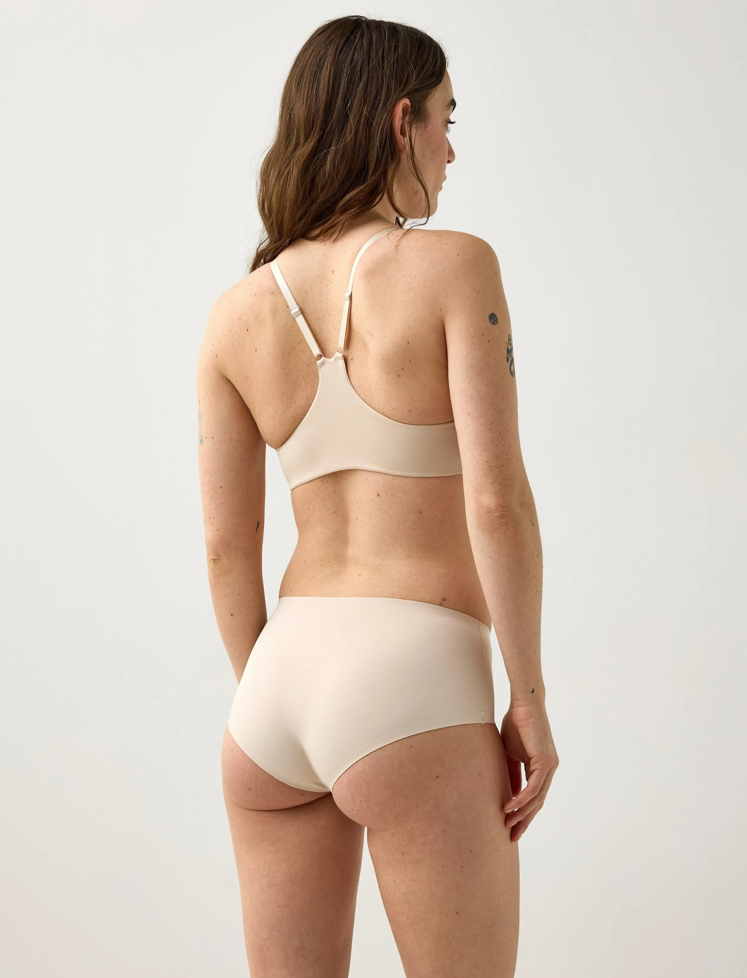 Lindex - Lilja t-shirt bra with front closure - t-shirt bh:ar - light beige - 3