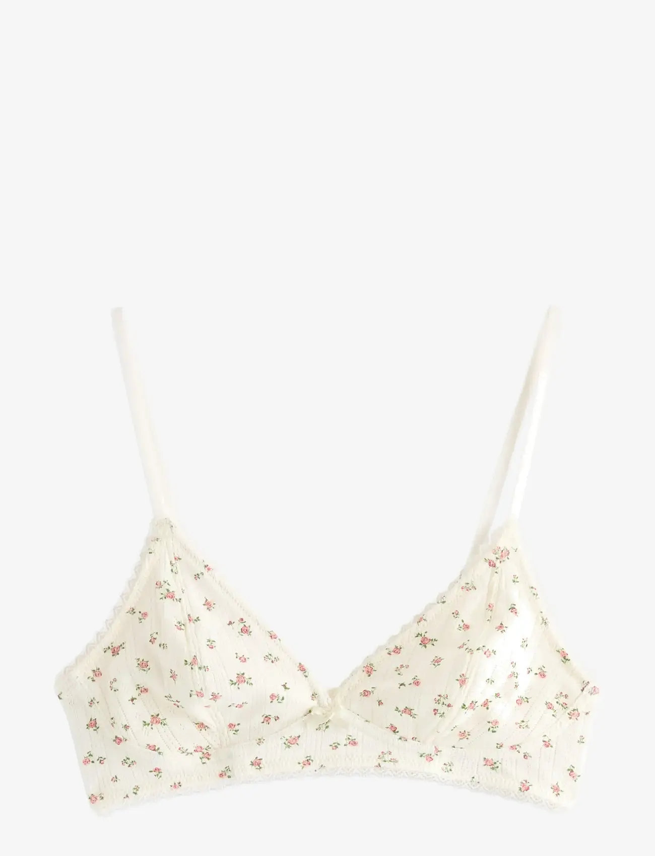 Lindex - Bra soft top POINTELLE cotton - bralette - off white - 1