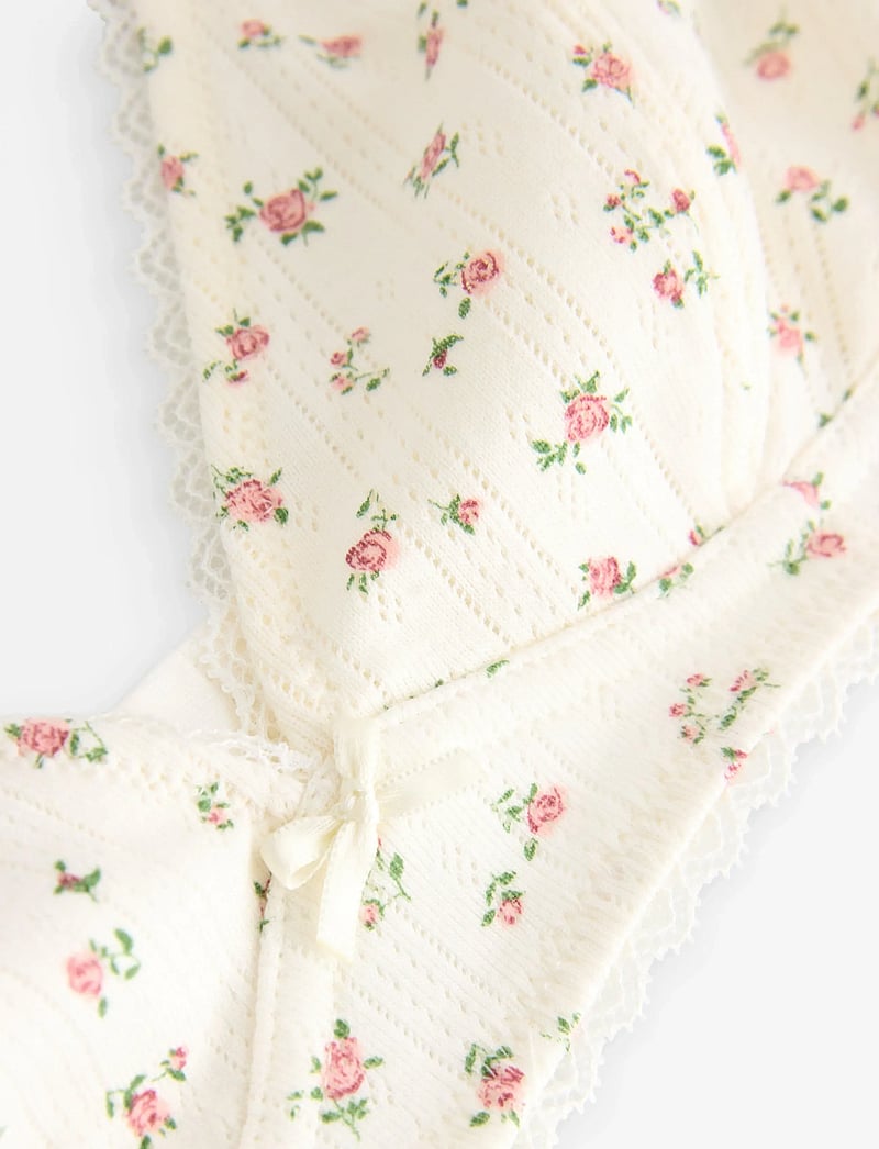 Lindex - Bra soft top POINTELLE cotton - bralette - off white - 5