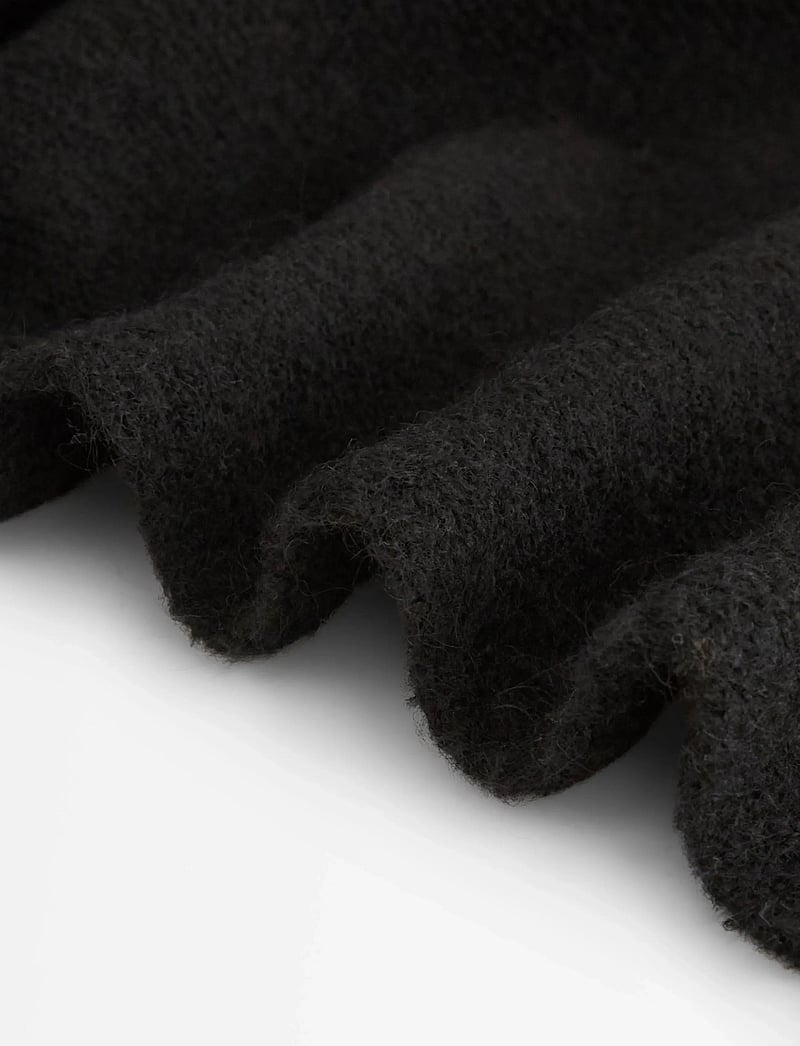 Lindex - Scarf knitted Petra - halstørklæder - black - 1