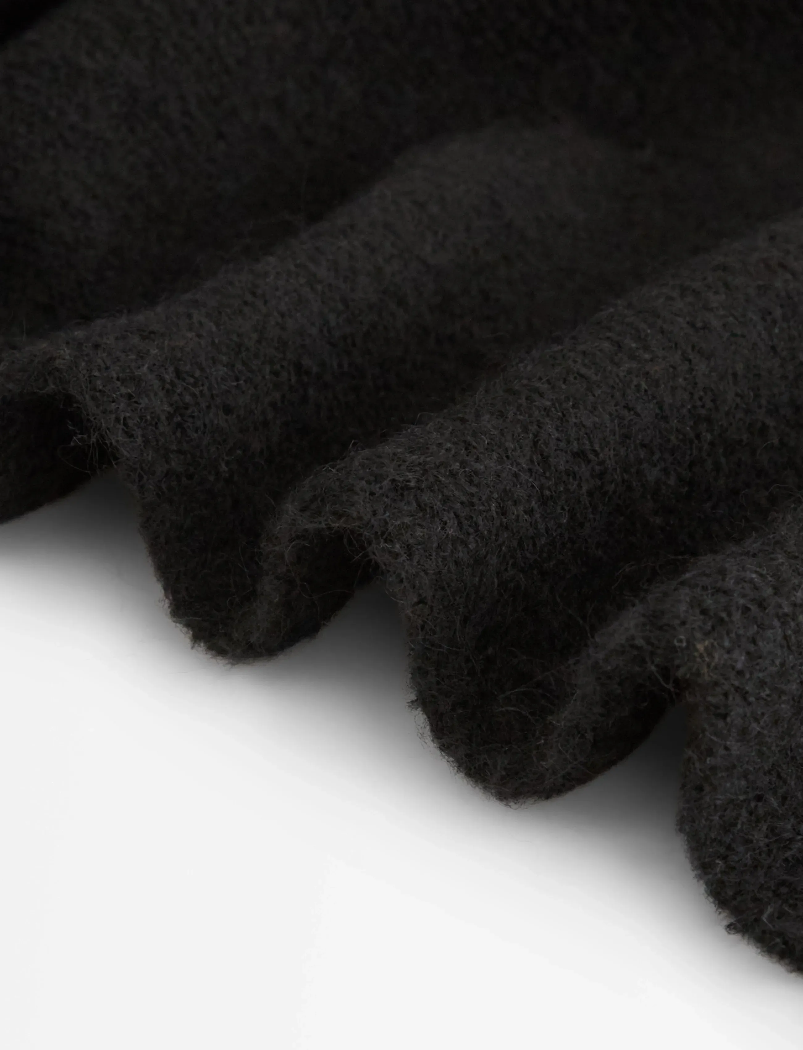 Lindex - Scarf knitted Petra - halsdukar - black - 1