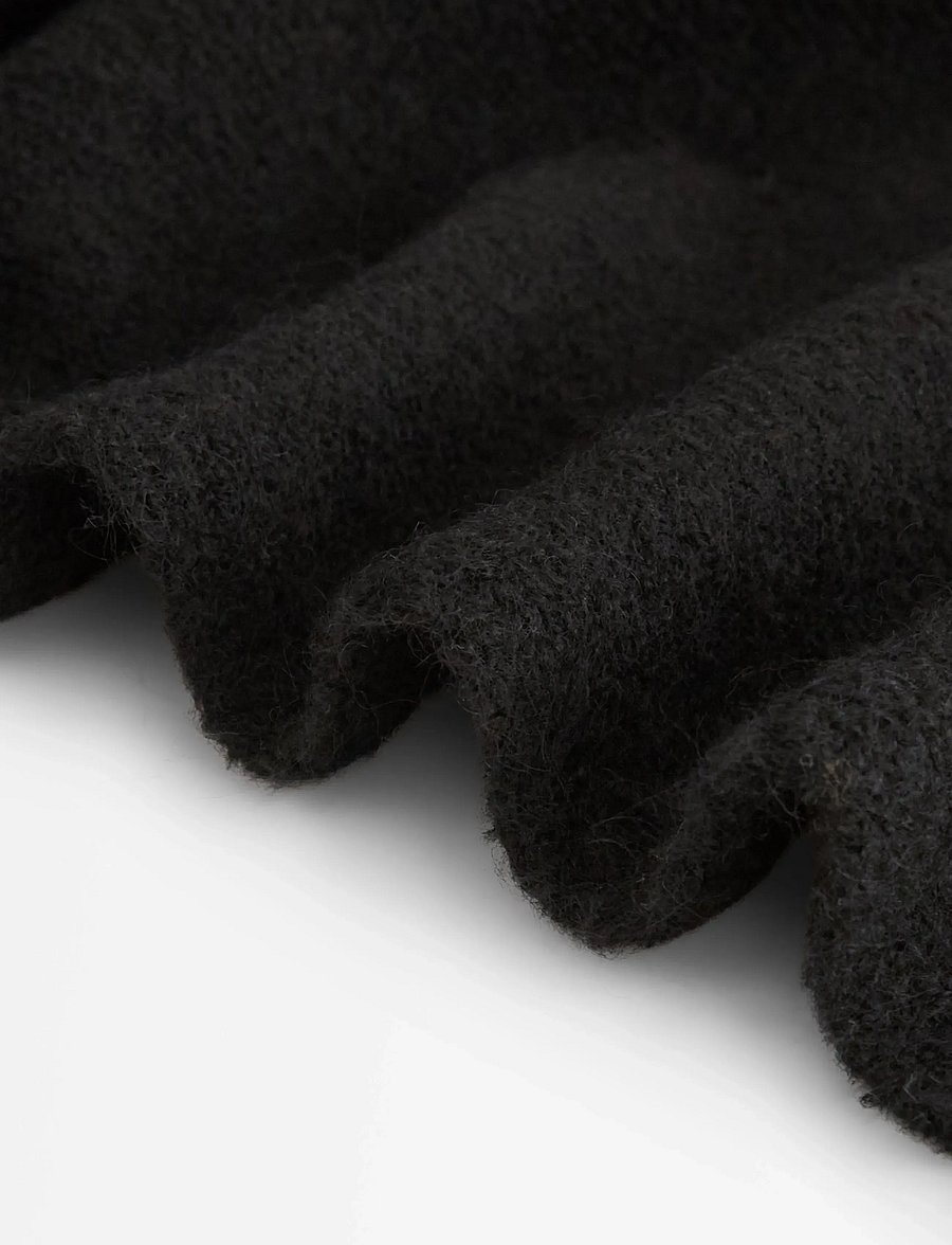 Lindex - Scarf knitted Petra - halstørklæder - black - 1