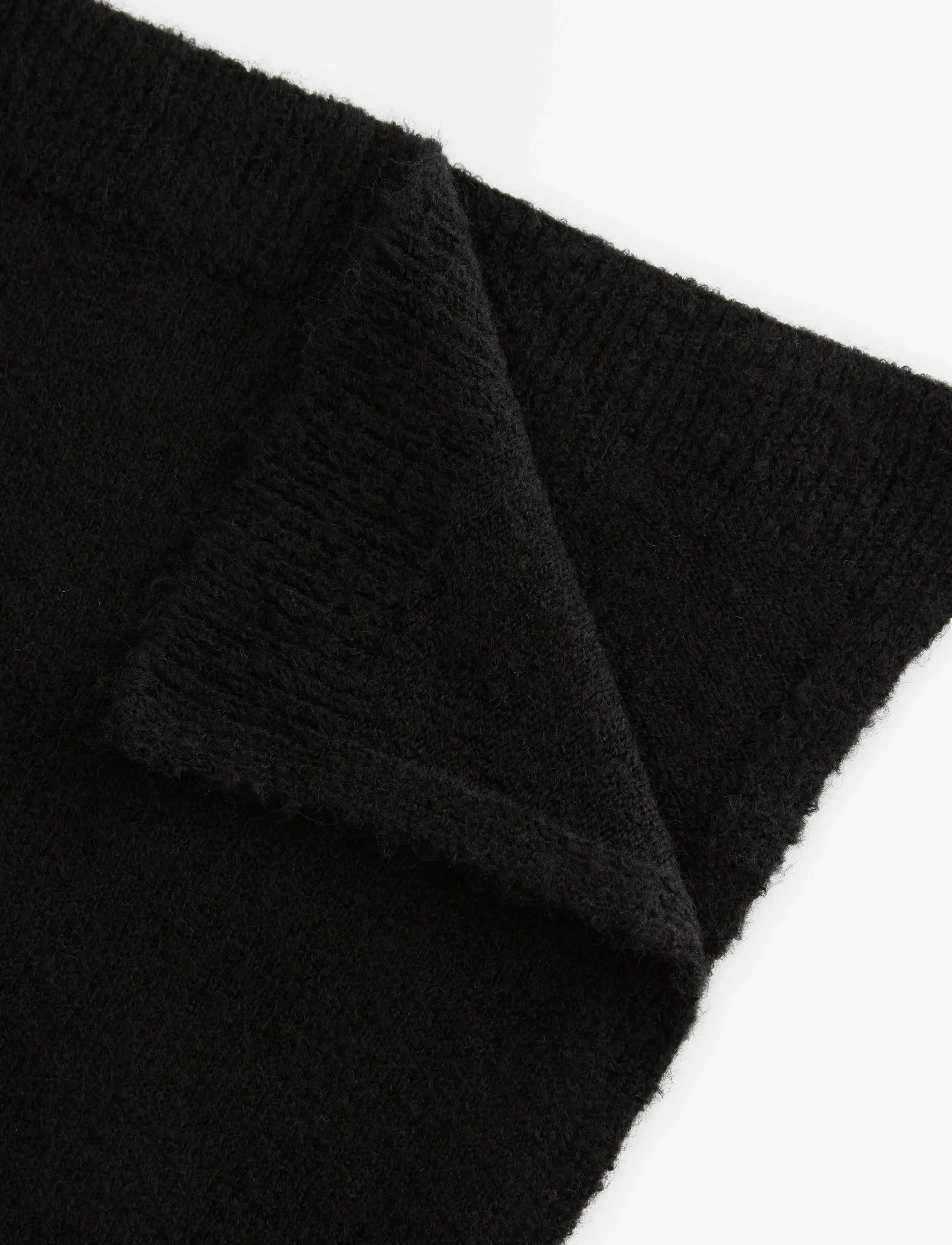 Lindex - Scarf knitted Petra - halsdukar - black - 2