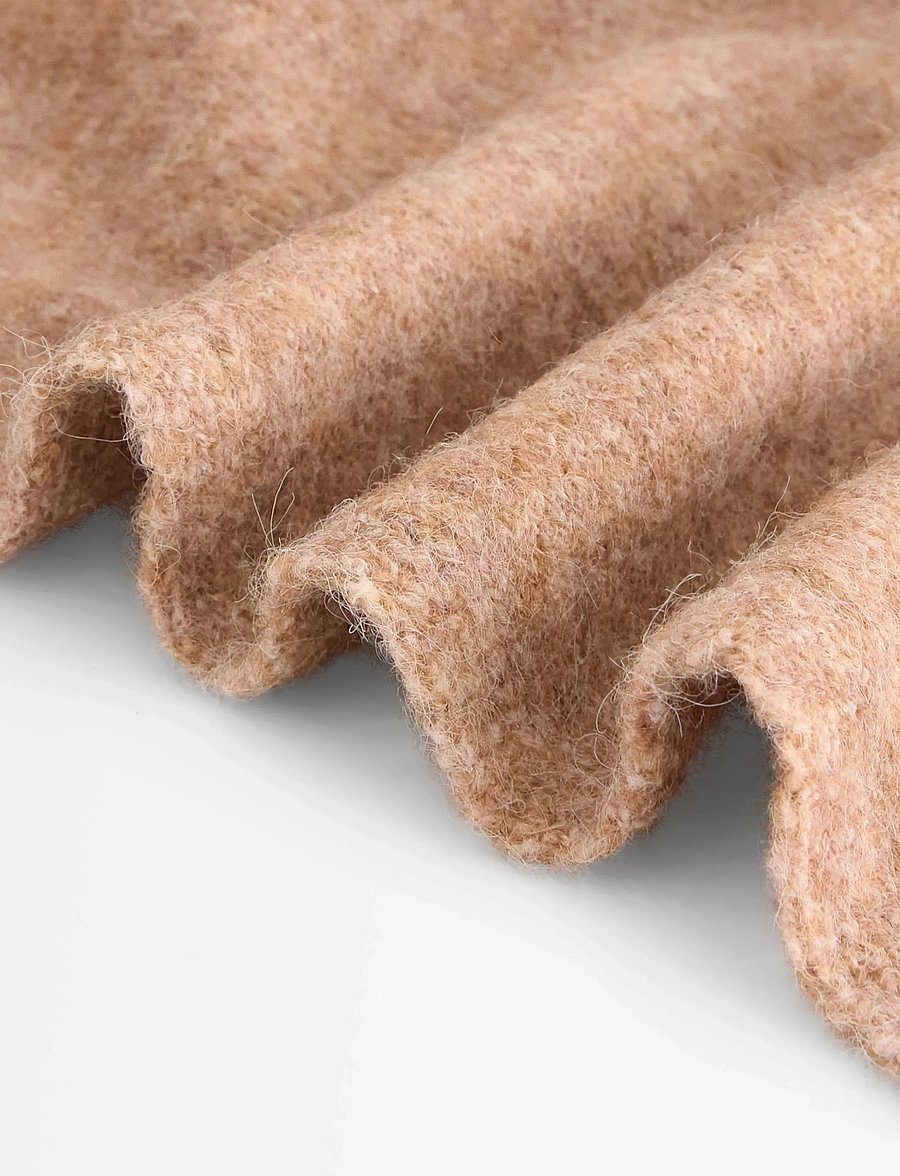 Lindex - Scarf knitted Petra - halsdukar - light brown melange - 1