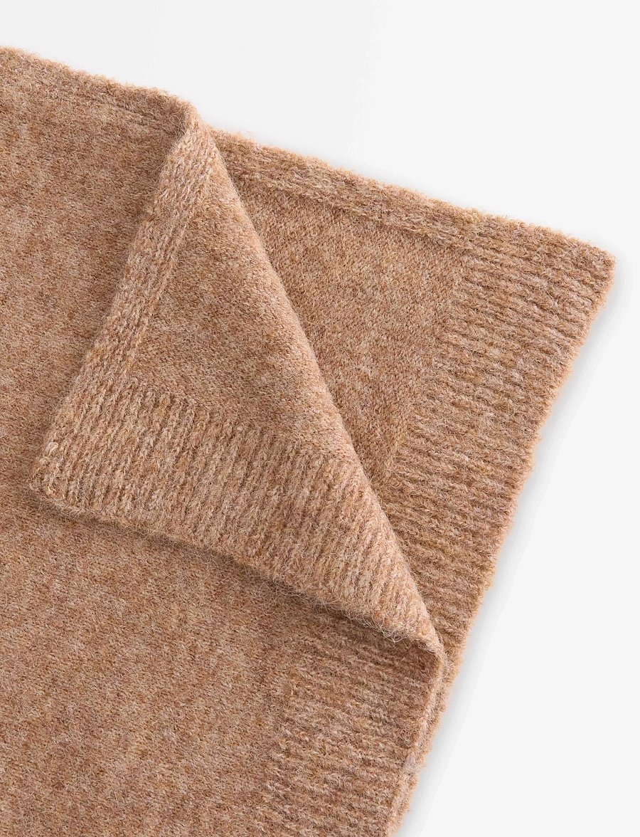 Lindex - Scarf knitted Petra - halsdukar - light brown melange - 2