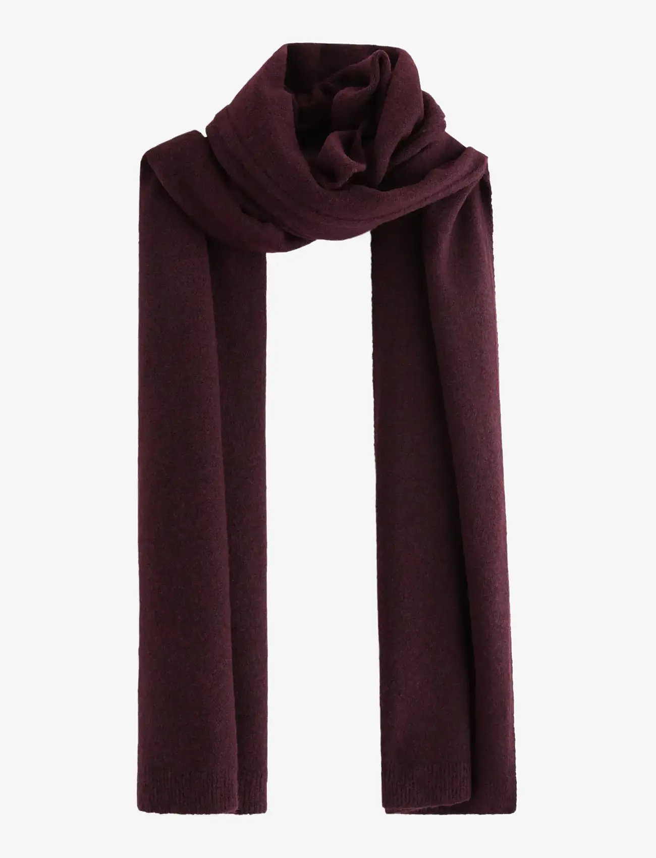 Lindex - Scarf knitted Petra - halstørklæder - red wine - 0